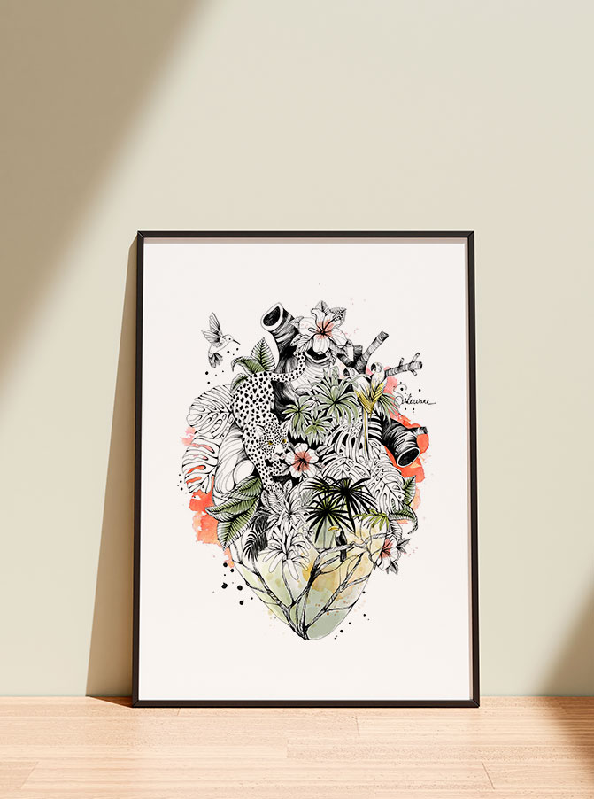 affiche, dessin, illustration, déco, créatrice, made in france, idée déco, idée de cadeau, cadeau de noël, boutique de créateurs, boutique de cadeaux, boutique nantaise, nantes, kapsule éphémère