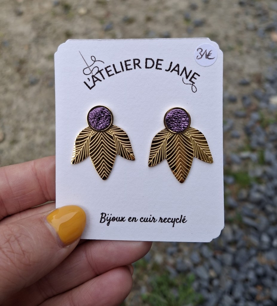 créoles, boucles d'oreilles, bijoux, cuir, créatrice, made in france, fait main, idée cadeau, boutique de créateurs, boutique nantaise, nantes, kapsule éphémère