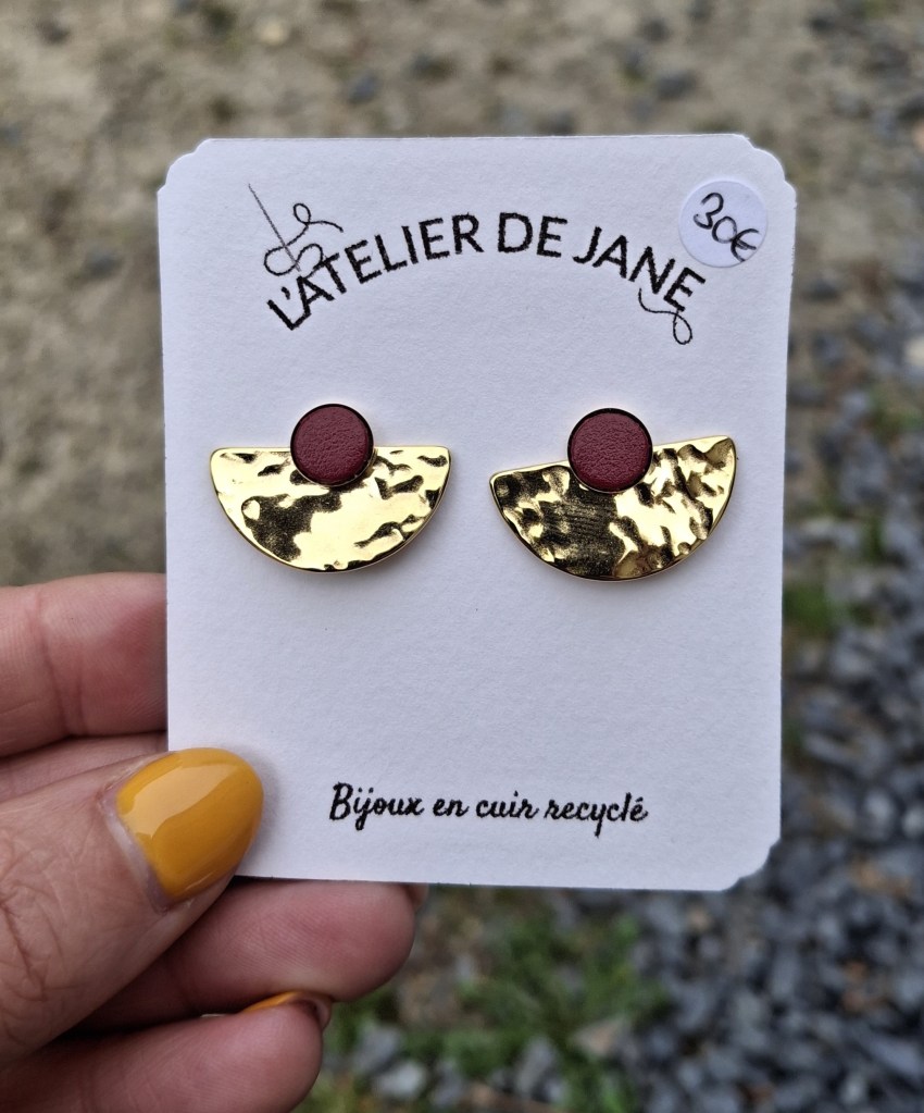 créoles, boucles d'oreilles, bijoux, cuir, créatrice, made in france, fait main, idée cadeau, boutique de créateurs, boutique nantaise, nantes, kapsule éphémère