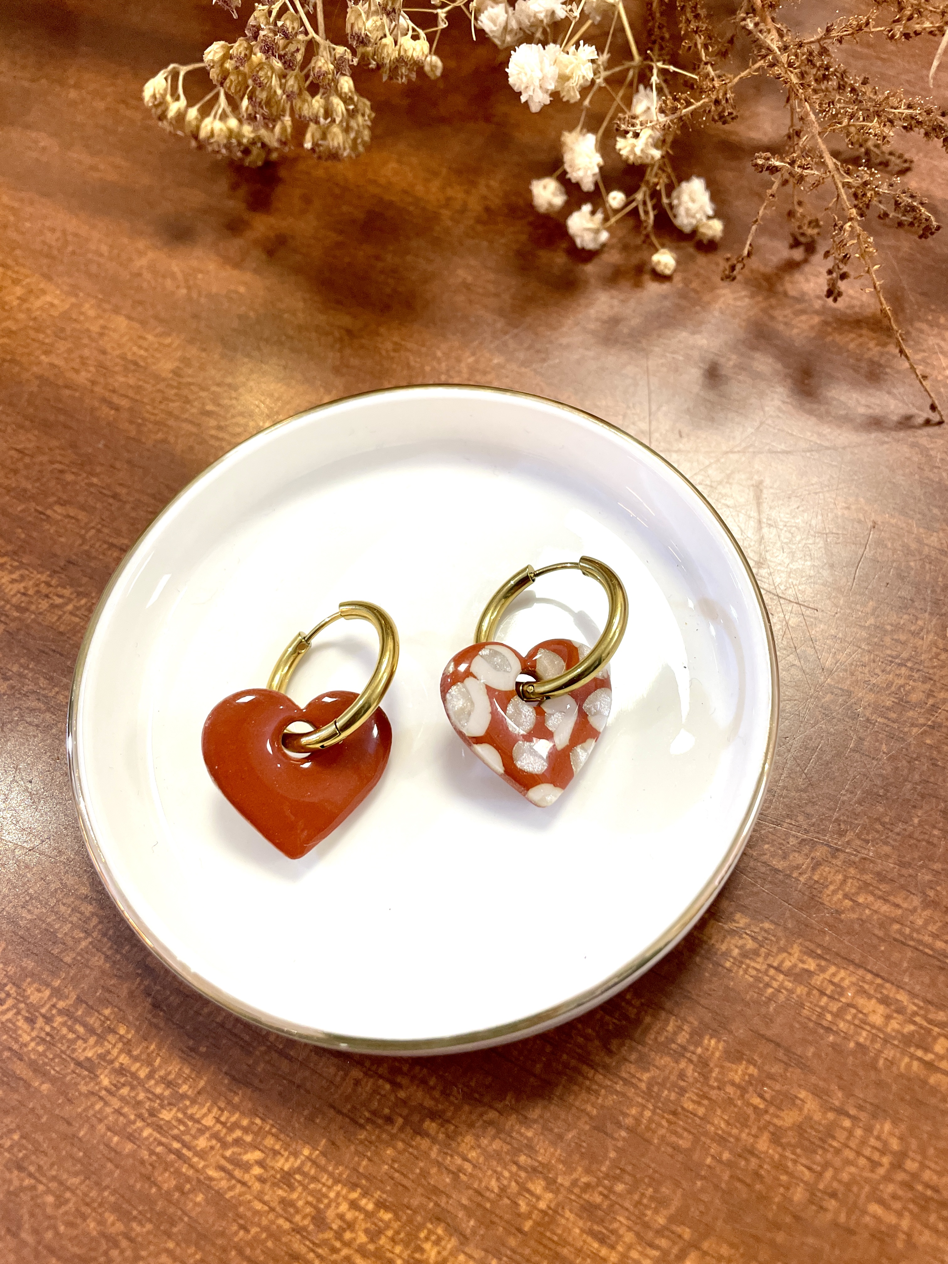 boucles d'oreilles, bijoux, pâte polymère, acier inoxydable, créatrice française, fabrication locale, éthique, idée cadeau, boutique de créateurs, boutique nantaise, kapsule éphémère