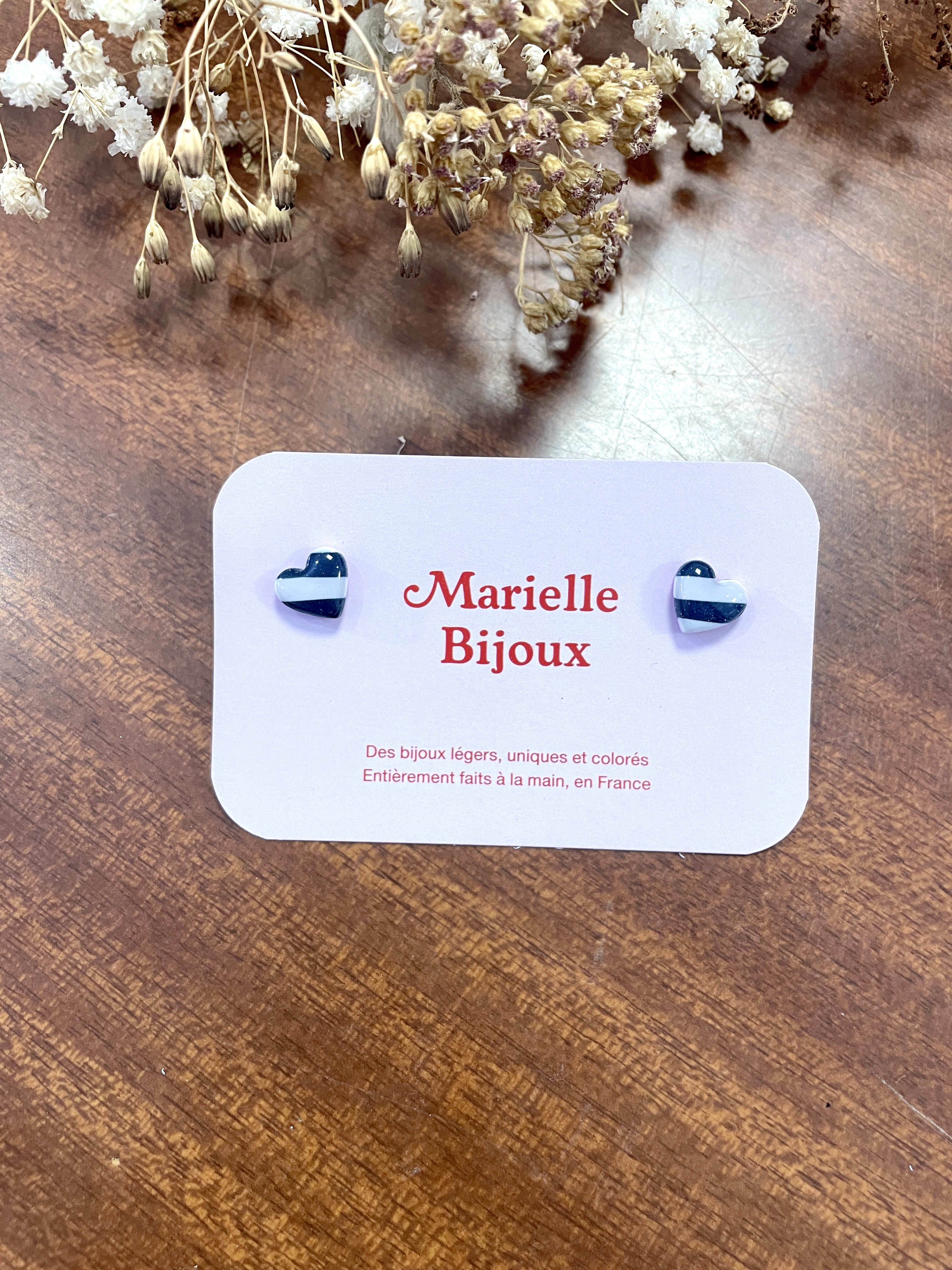 boucles d'oreilles, bijoux, pâte polymère, acier inoxydable, créatrice française, fabrication locale, éthique, idée cadeau, boutique de créateurs, boutique nantaise, kapsule éphémère