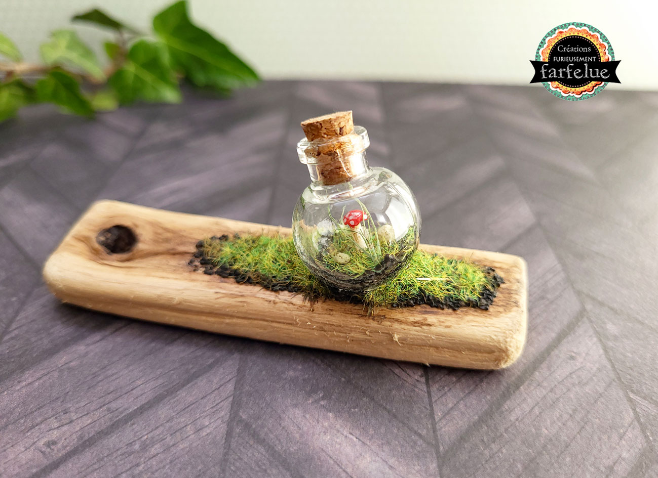 miniature, dôme, nature, fait main, déco, modèle unique , idée cadeau, création française, boutique de créateurs, boutique nantaise, kapsule éphémère
