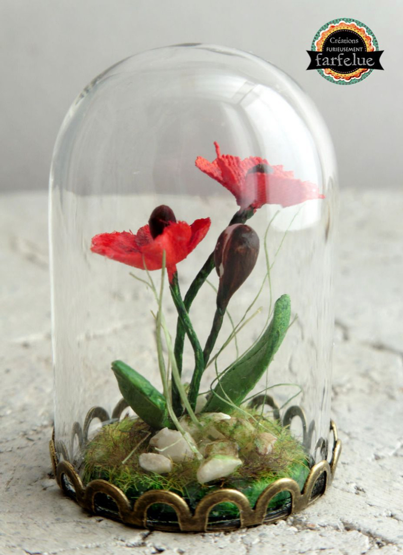 miniature, dôme, nature, fait main, déco, modèle unique , idée cadeau, création française, boutique de créateurs, boutique nantaise, kapsule éphémère