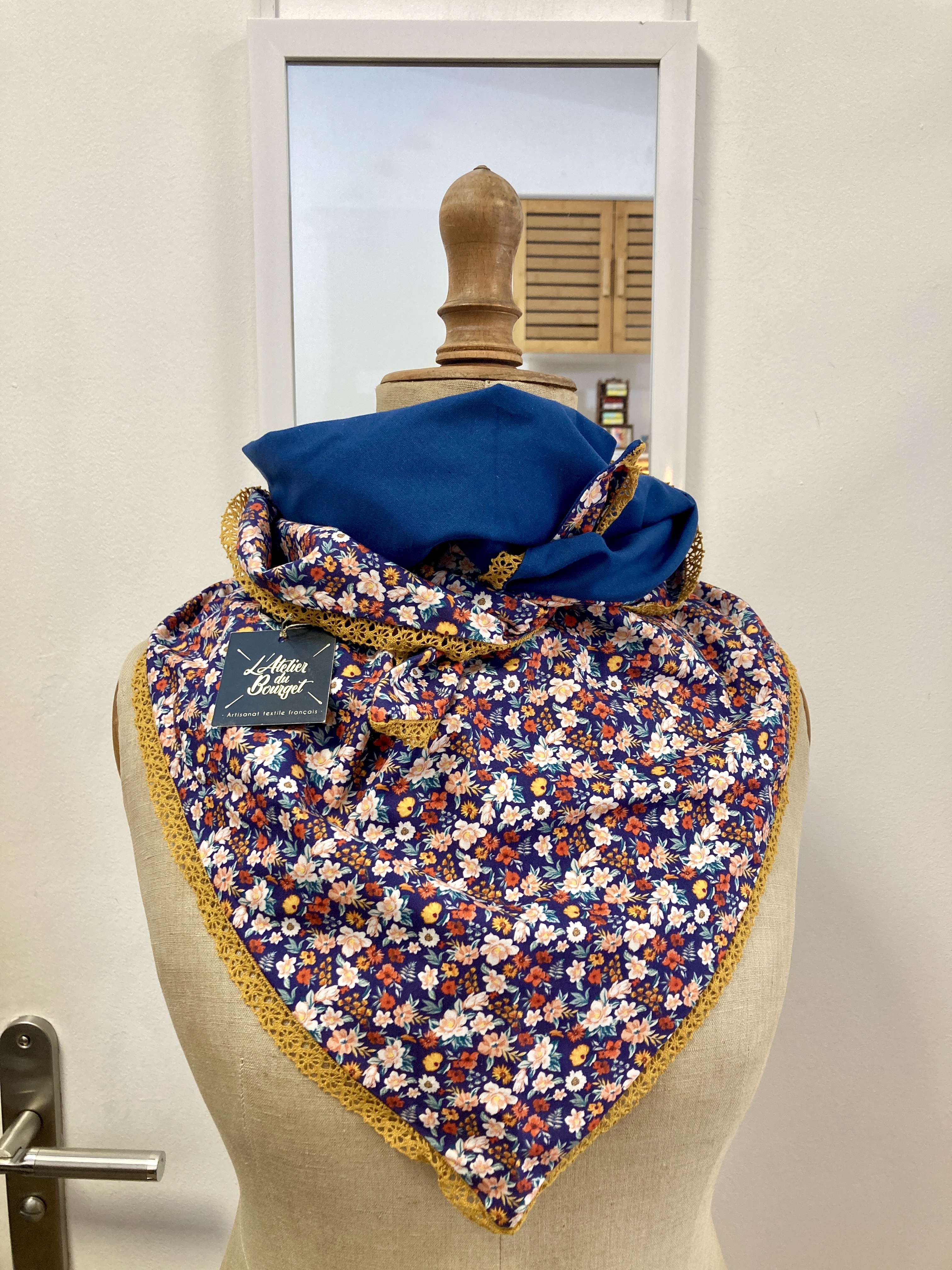 foulard, chèche, écharpe, snood, accessoires, fait main, modèle unique, créatrice française, made in france, local, éthique, idée cadeau, boutique de créateurs, boutique nantaise, kapsule éphémère
