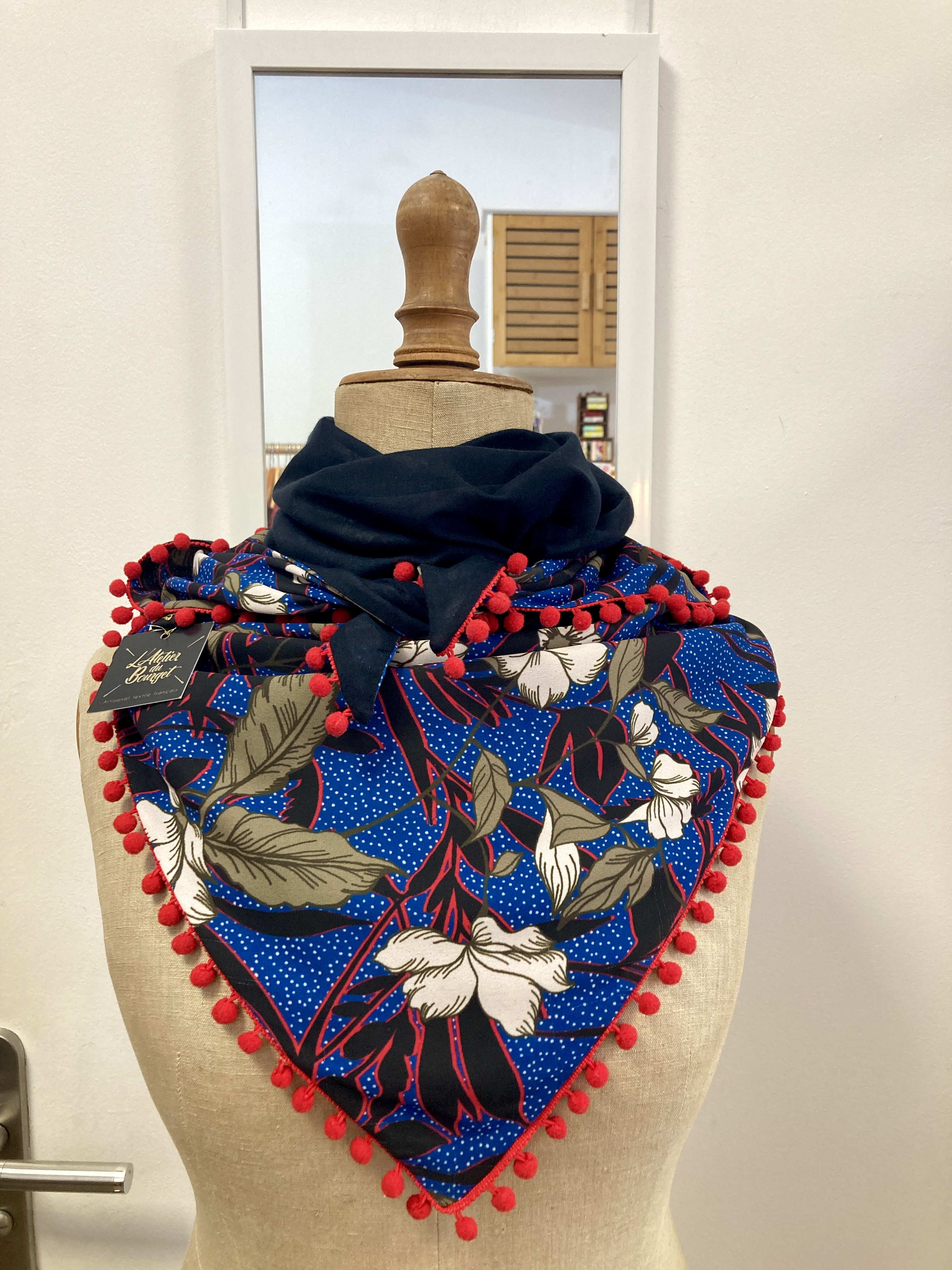 foulard, chèche, écharpe, snood, accessoires, fait main, modèle unique, créatrice française, made in france, local, éthique, idée cadeau, boutique de créateurs, boutique nantaise, kapsule éphémère