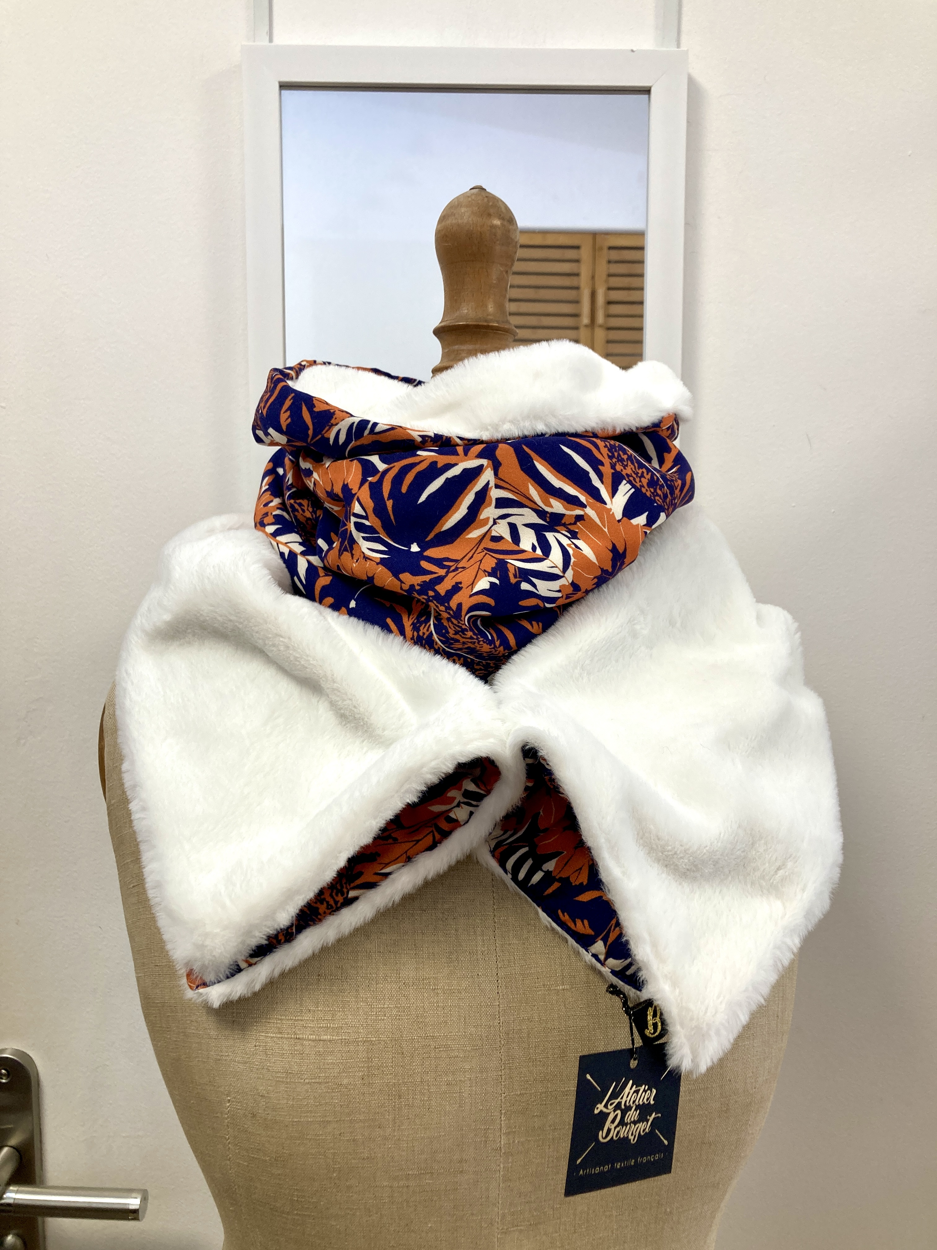 foulard, chèche, écharpe, snood, accessoires, fait main, modèle unique, créatrice française, made in france, local, éthique, idée cadeau, boutique de créateurs, boutique nantaise, kapsule éphémère