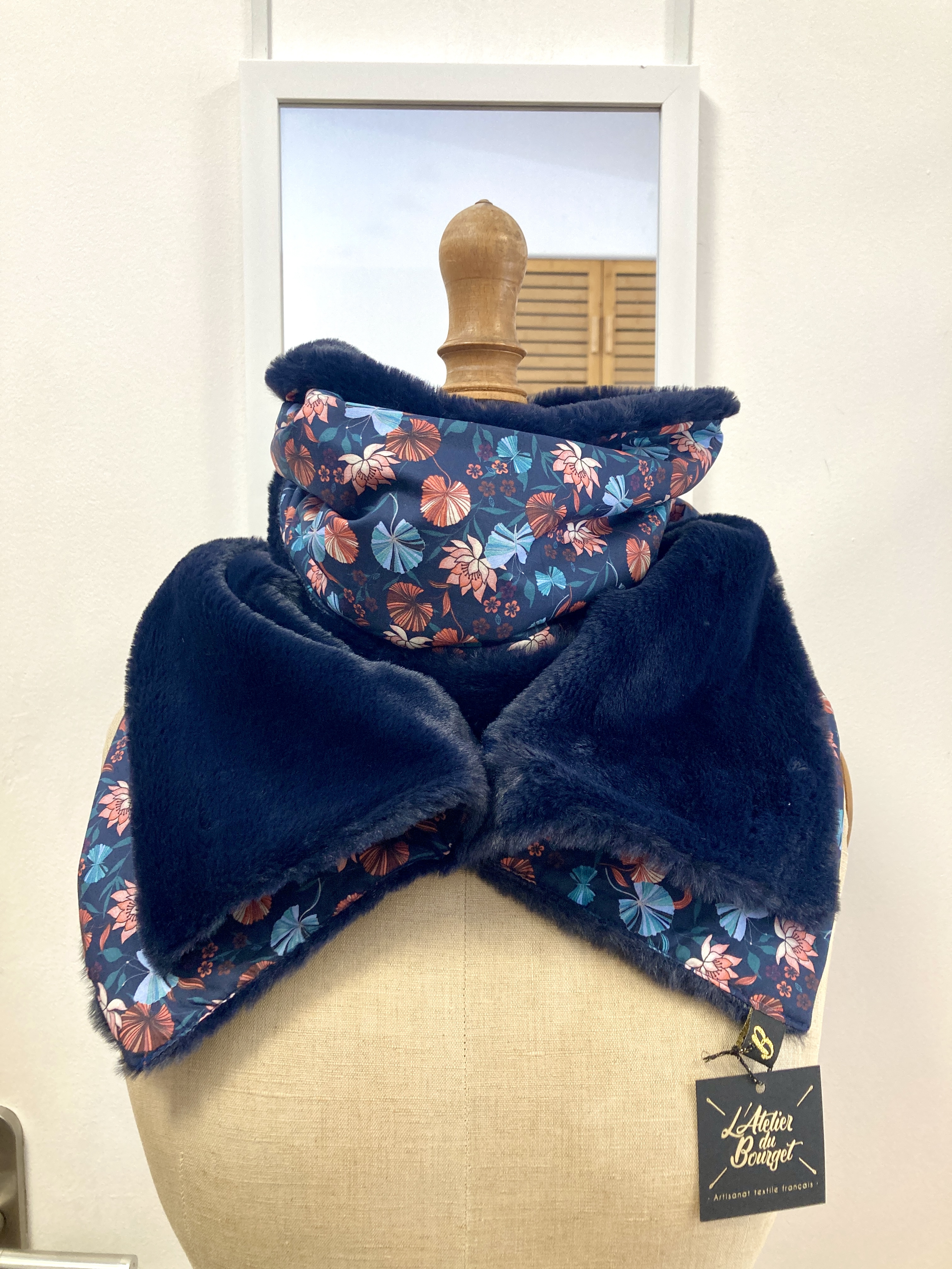 foulard, chèche, écharpe, snood, accessoires, fait main, modèle unique, créatrice française, made in france, local, éthique, idée cadeau, boutique de créateurs, boutique nantaise, kapsule éphémère