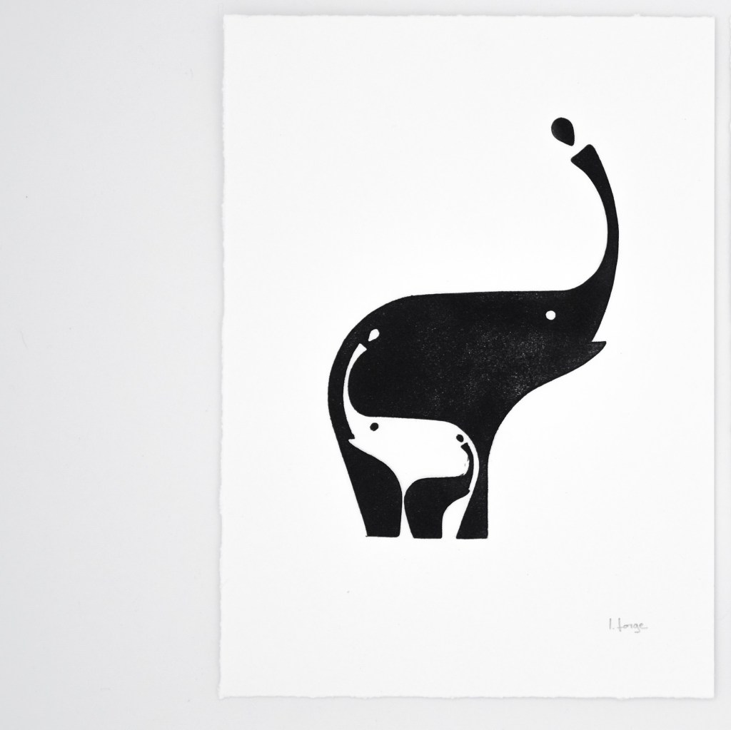 affiche, illustrations, linogravure, fait main, impression locale, hibou, animaux, oiseaux, idée cadeau, déco, créatrice, fabrication française