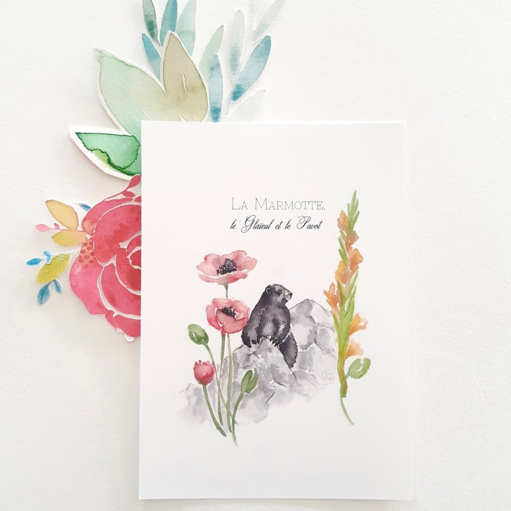 carte, carterie, illustration, aquarelle, dessin, fait main, impression locale, made in france, écrire, idée cadeau, carte à planter, papier ensemencé