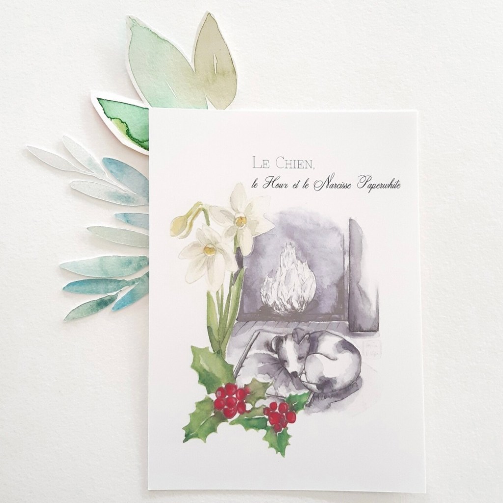 carte, carterie, illustration, aquarelle, dessin, fait main, impression locale, made in france, écrire, idée cadeau, carte à planter, papier ensemencé