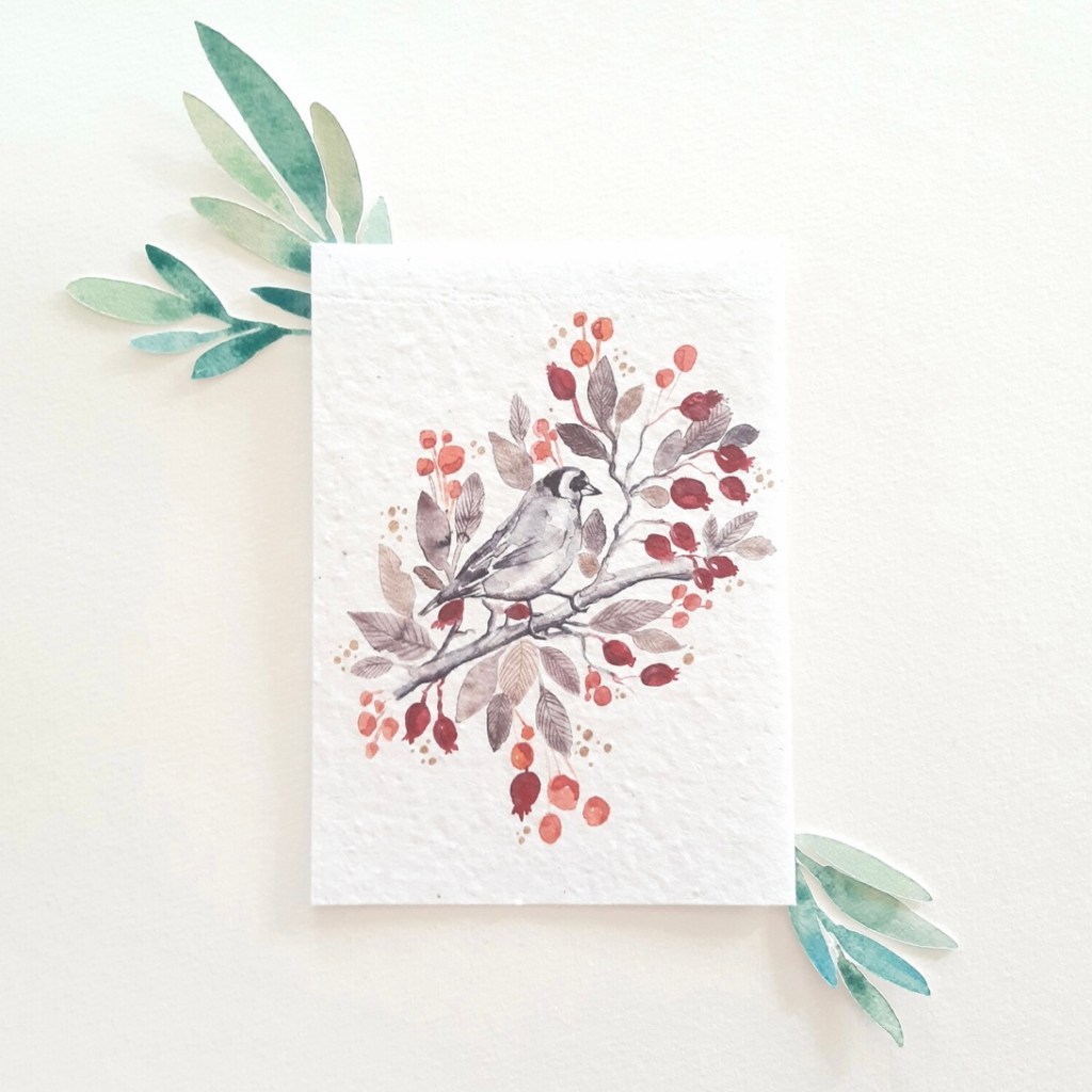 carte, carterie, illustration, aquarelle, dessin, fait main, impression locale, made in france, écrire, idée cadeau, carte à planter, papier ensemencé