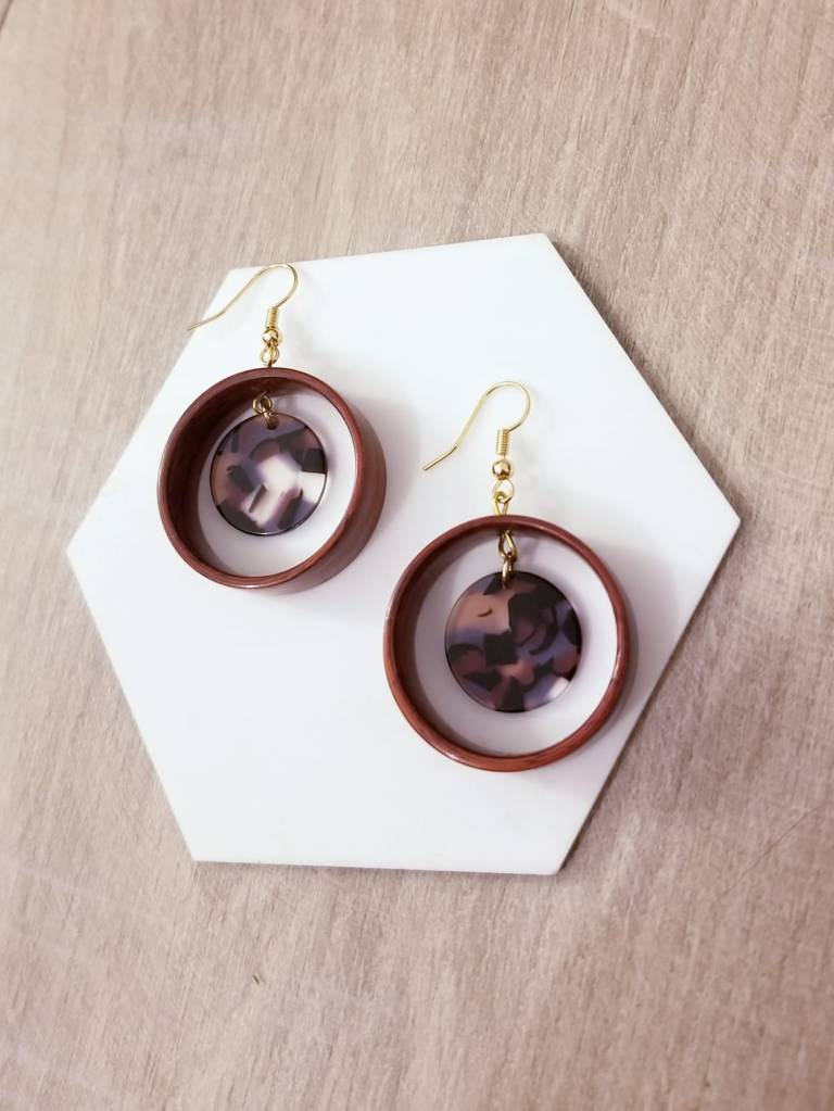 boucles d'oreilles, bijoux, acier inoxydable, upcycling, créatrice, made in france, fabrication locale, idée cadeau