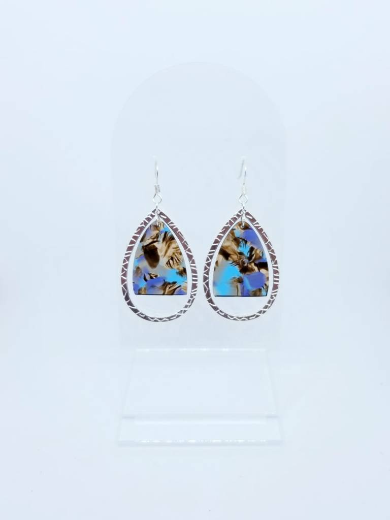 boucles d'oreilles, bijoux, acier inoxydable, upcycling, créatrice, made in france, fabrication locale, idée cadeau