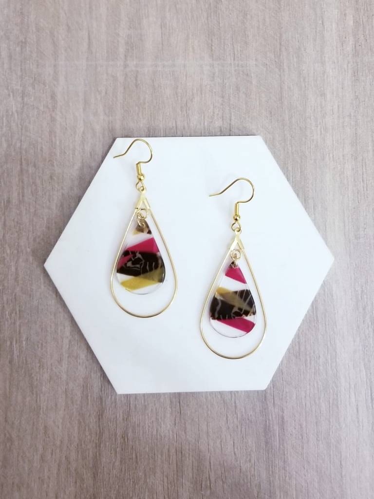 boucles d'oreilles, bijoux, acier inoxydable, upcycling, créatrice, made in france, fabrication locale, idée cadeau