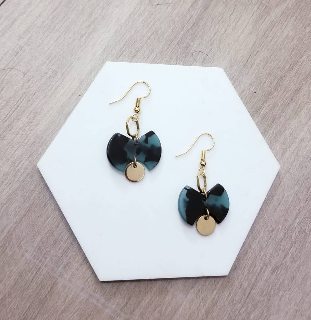 boucles d'oreilles, bijoux, acier inoxydable, upcycling, créatrice, made in france, fabrication locale, idée cadeau