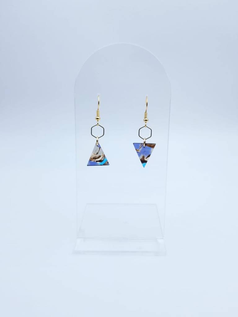 boucles d'oreilles, bijoux, acier inoxydable, upcycling, créatrice, made in france, fabrication locale, idée cadeau