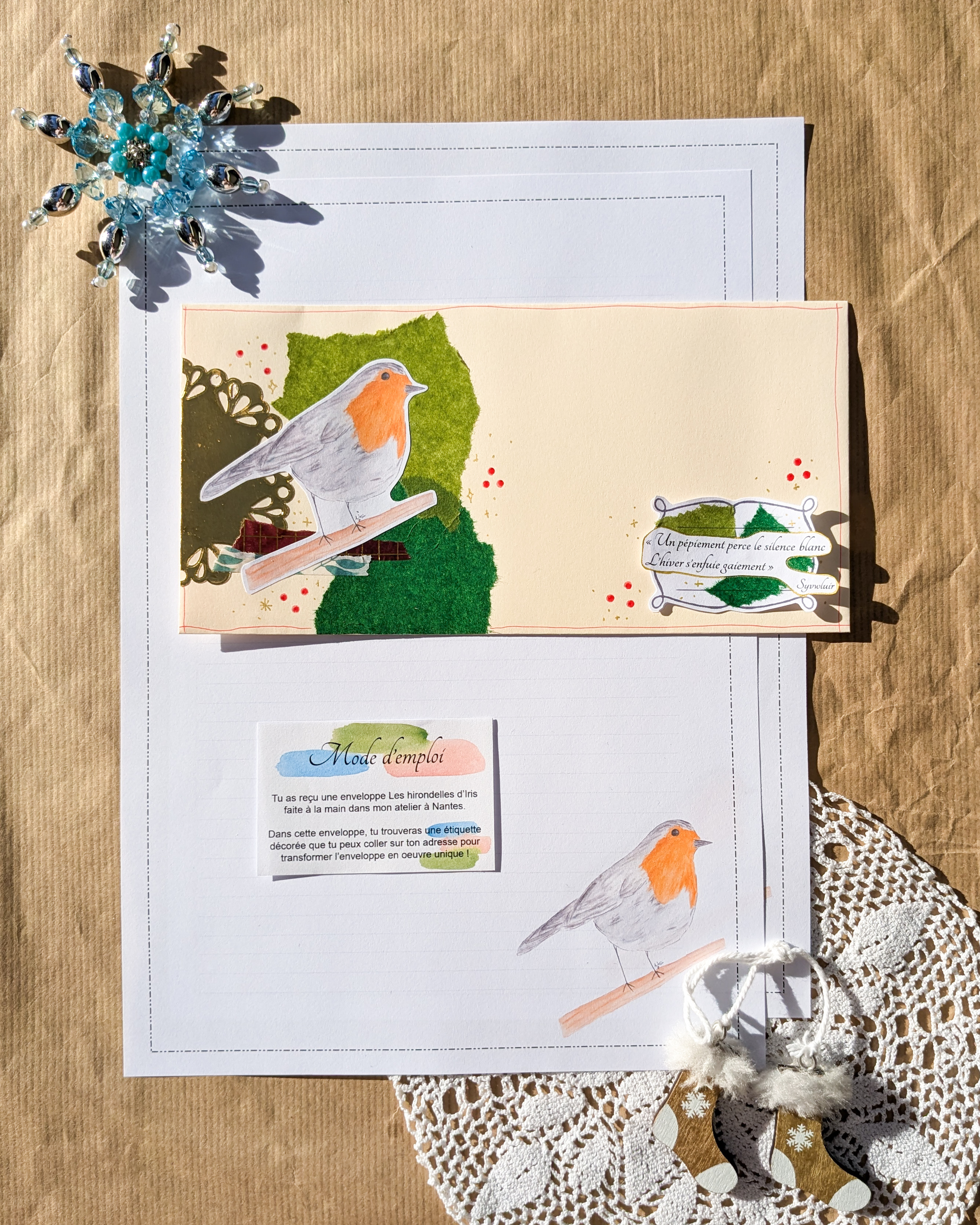 set de correspondance, papeterie, écriture, lettre, illustration, dessin, fait main, modèle unique, idée cadeau, créatrice française, made in france, boutique de créateurs, boutique nantaise, kapsule éphémère