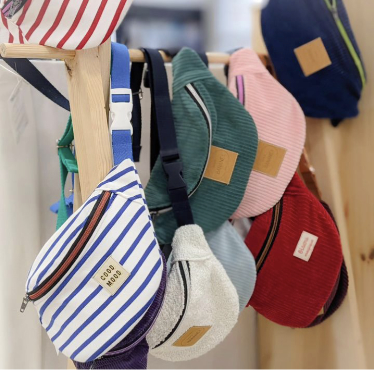 bananes, sac, accessoires, idée cadeau, fait main, créatrice, made in france, fabrication locale, cadeau de noël