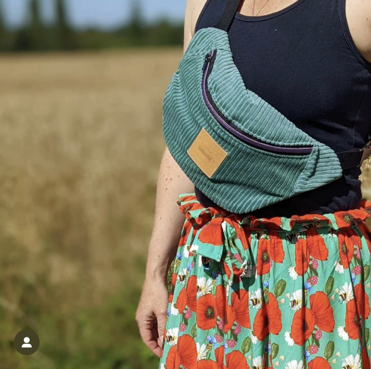 bananes, sac, accessoires, idée cadeau, fait main, créatrice, made in france, fabrication locale, cadeau de noël