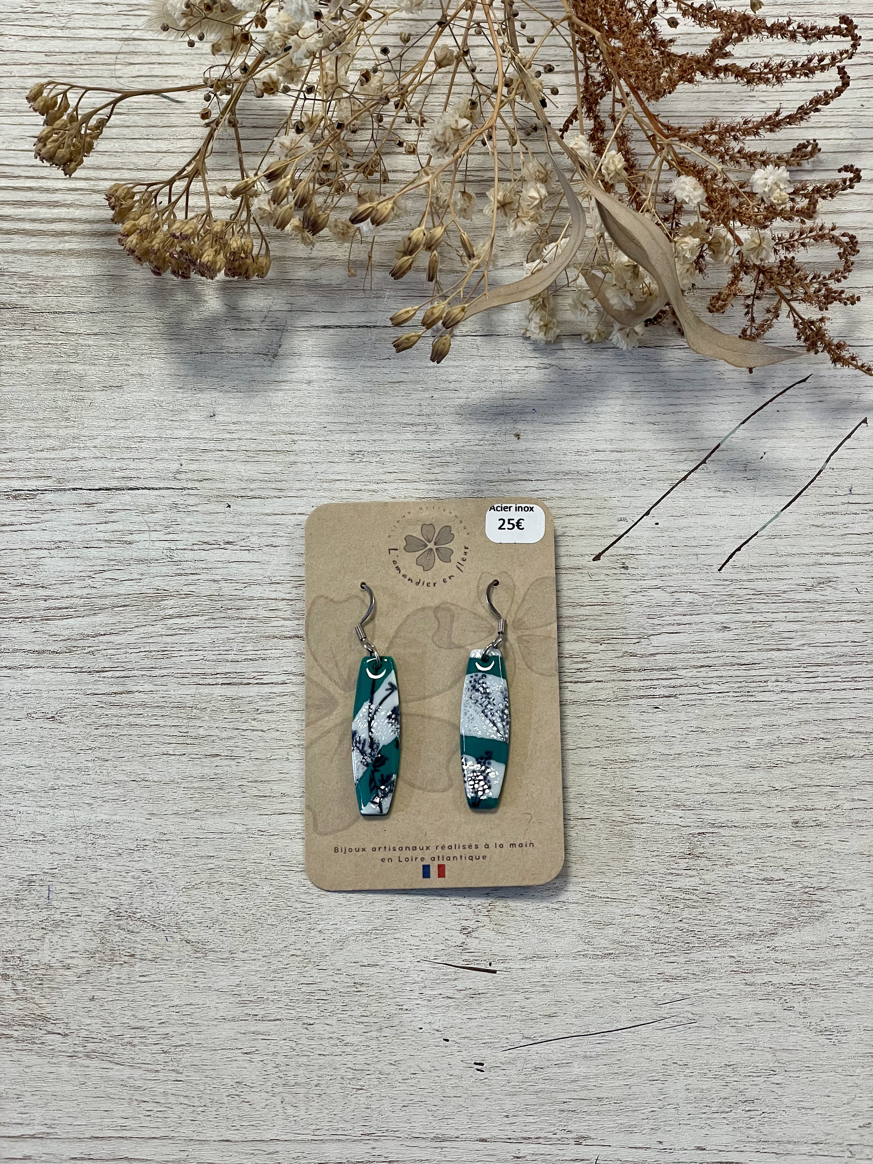 boucles d'oreilles, bijoux, pate polymère, créatrice française, made in france, fabrication locale, idée cadeau, cadeau de noël, boutique nantaise, boutique de créateurs, kapsule éphémère