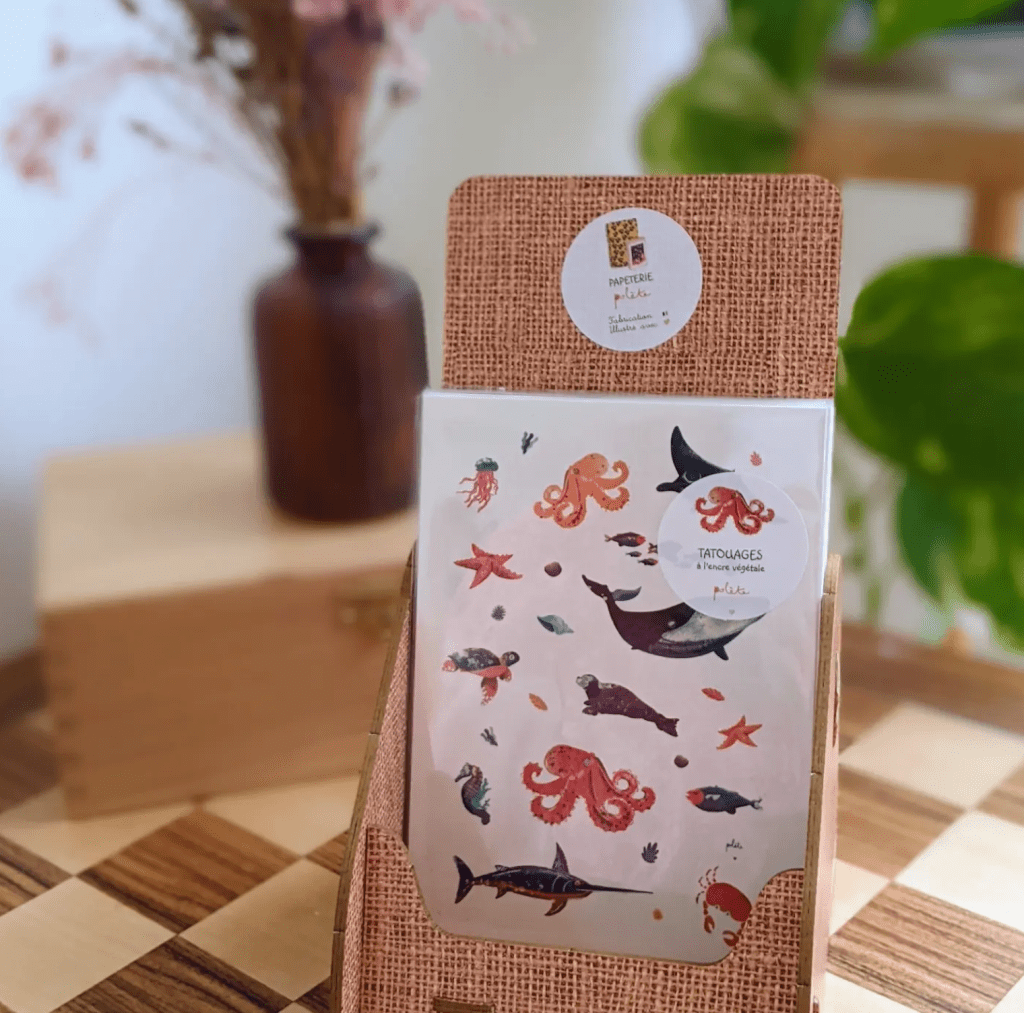 tatouage éphémère, illustration, dessin, enfant, ludique, création française, impression locale, idée cadeau, kapsule éphémère