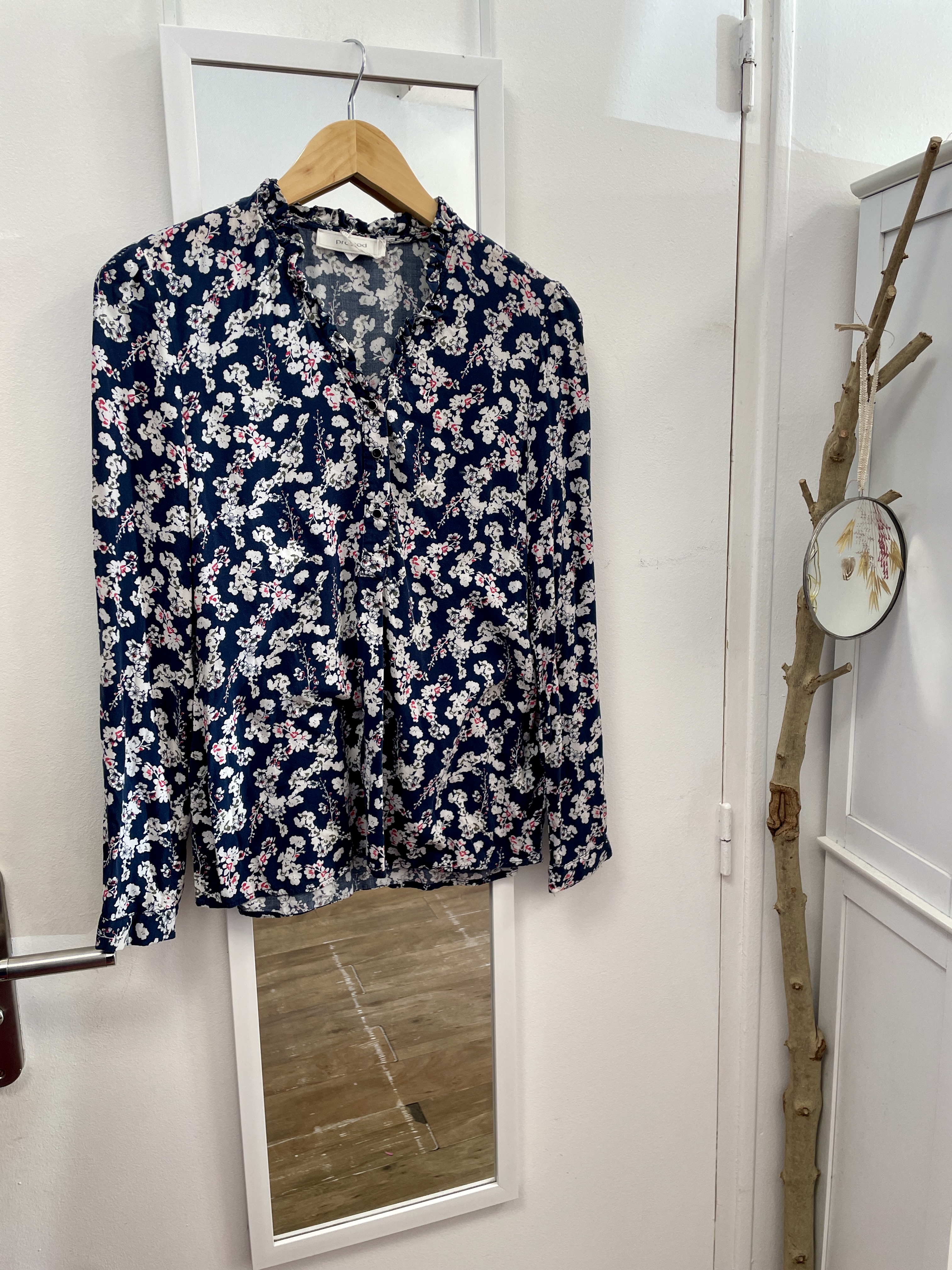 blouse, chemise, marque française, vêtement, prêt à porter, seconde main, friperie, kapsule éphémère, promod