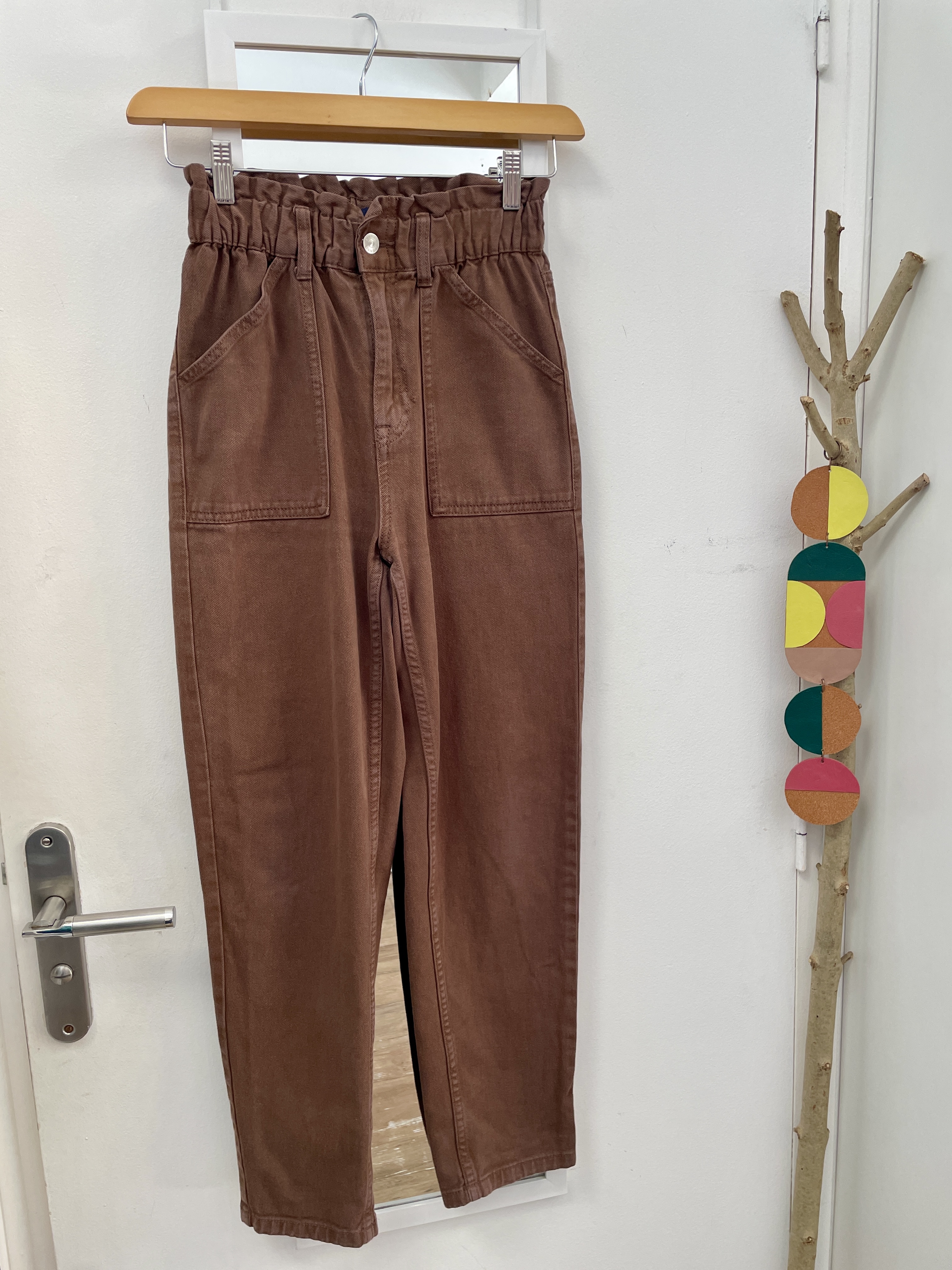 pantalon, coton, friperie, seconde main, vêtements, prêt à porter, mode, boutique nantaise, kapsule éphémère, mom, kiabi