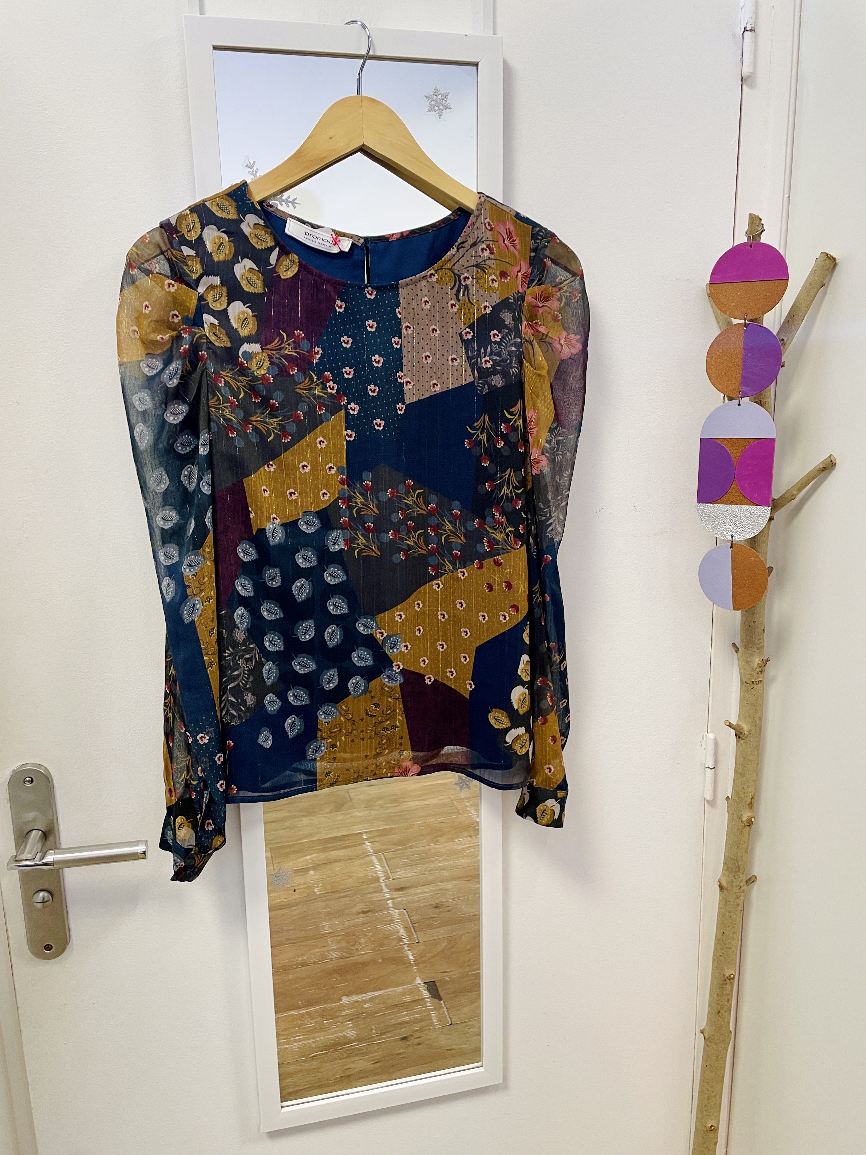 blouse, chemise, seconde main, friperie, vêtement d'occasion, mode durable, marque française, nantes, kapsule éphémère, promod