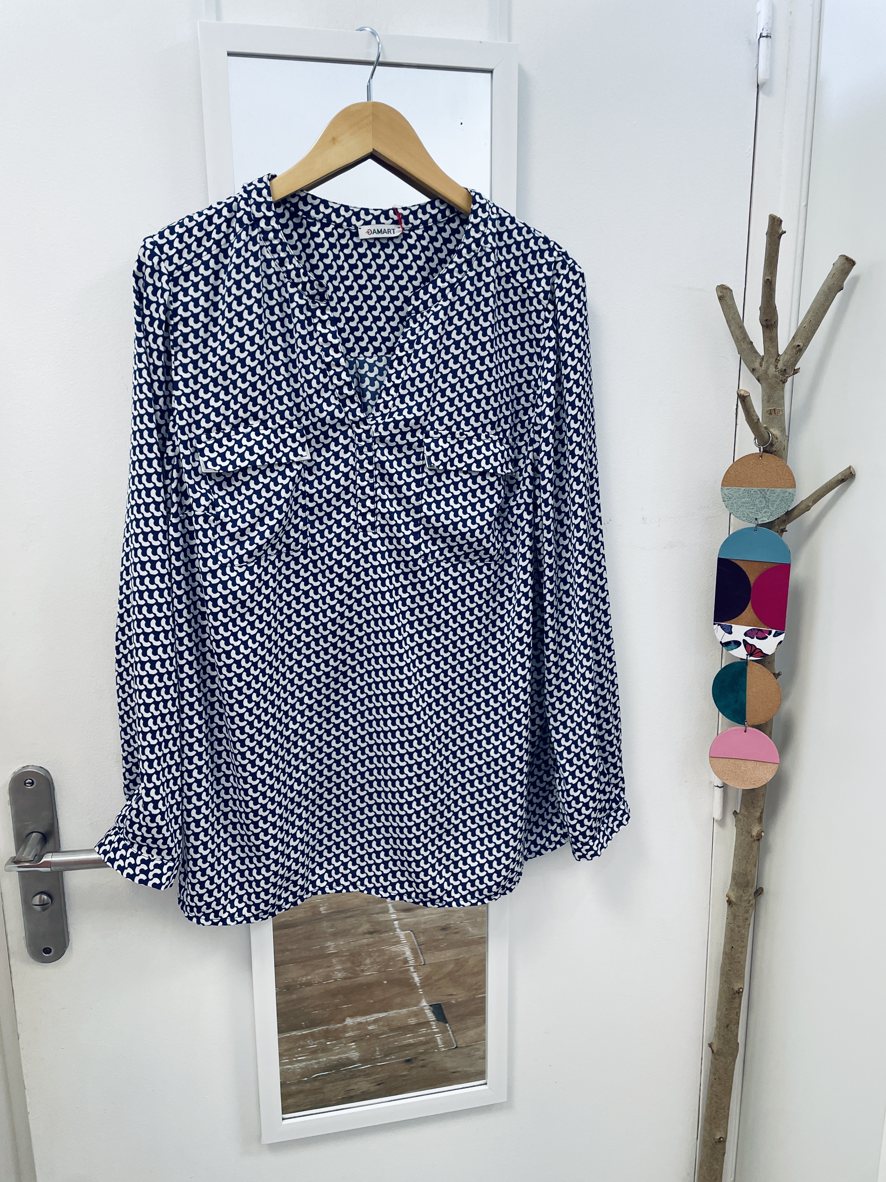 blouse, chemise, marque française, vêtement, prêt à porter, seconde main, friperie, vêtement d'occasion, grande taille, kapsule éphémère, damart