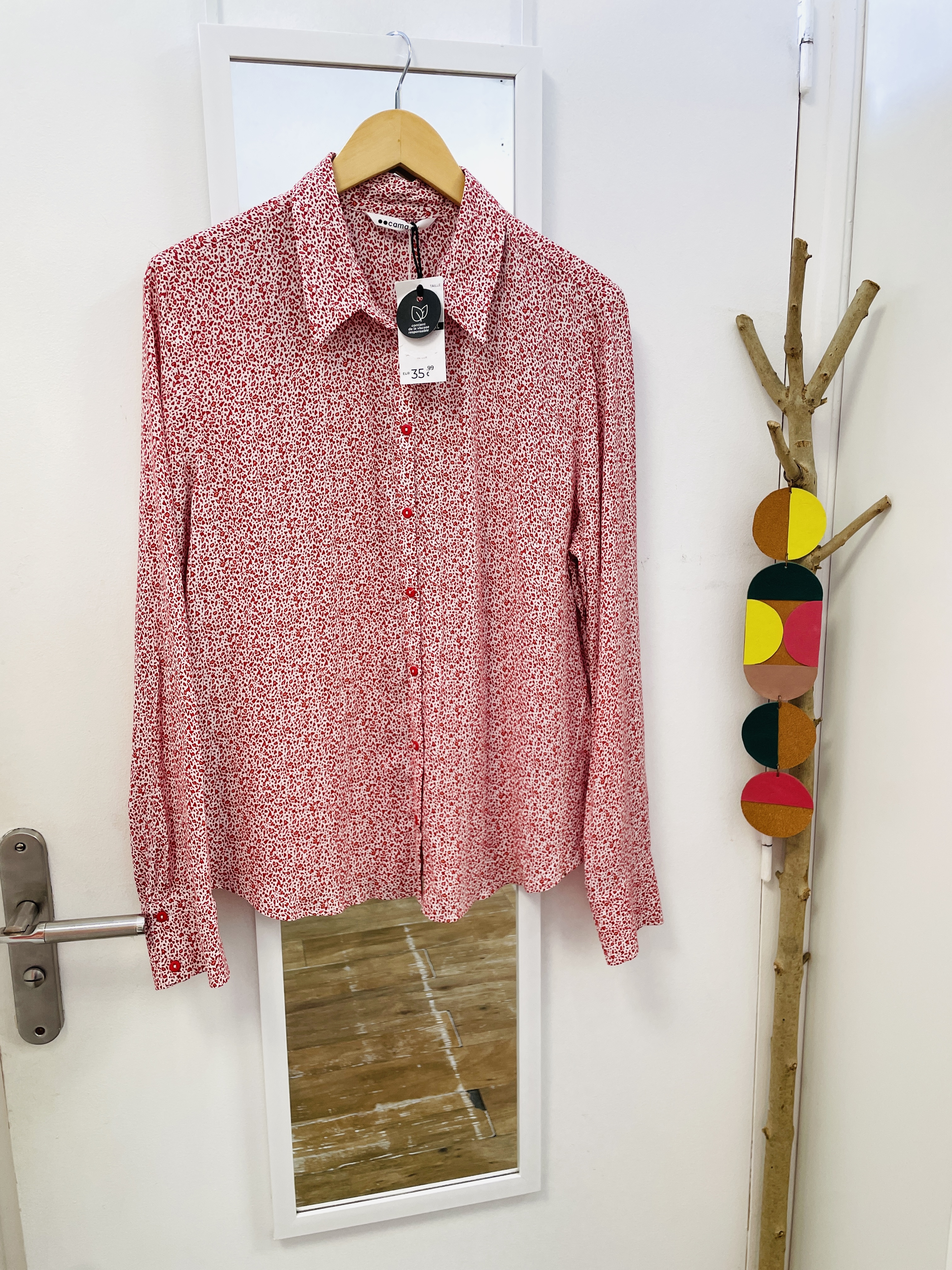 blouse, chemise, marque française, vêtement, prêt à porter, seconde main, friperie, vêtement d'occasion, grande taille, kapsule éphémère, camaïeu
