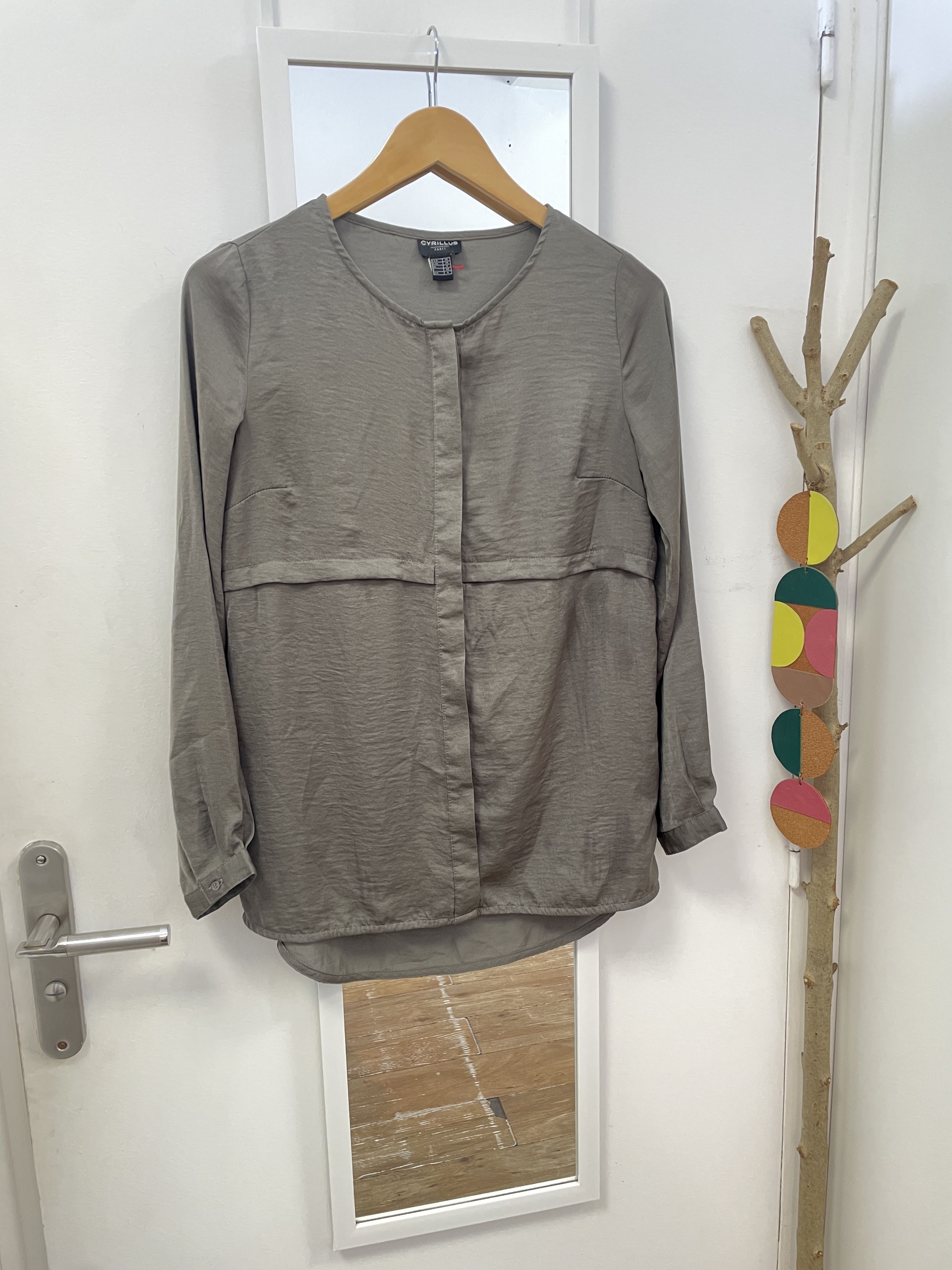 blouse, chemise, seconde main, friperie, vêtement d'occasion, mode durable, marque française, nantes, kapsule éphémère, cyrillus