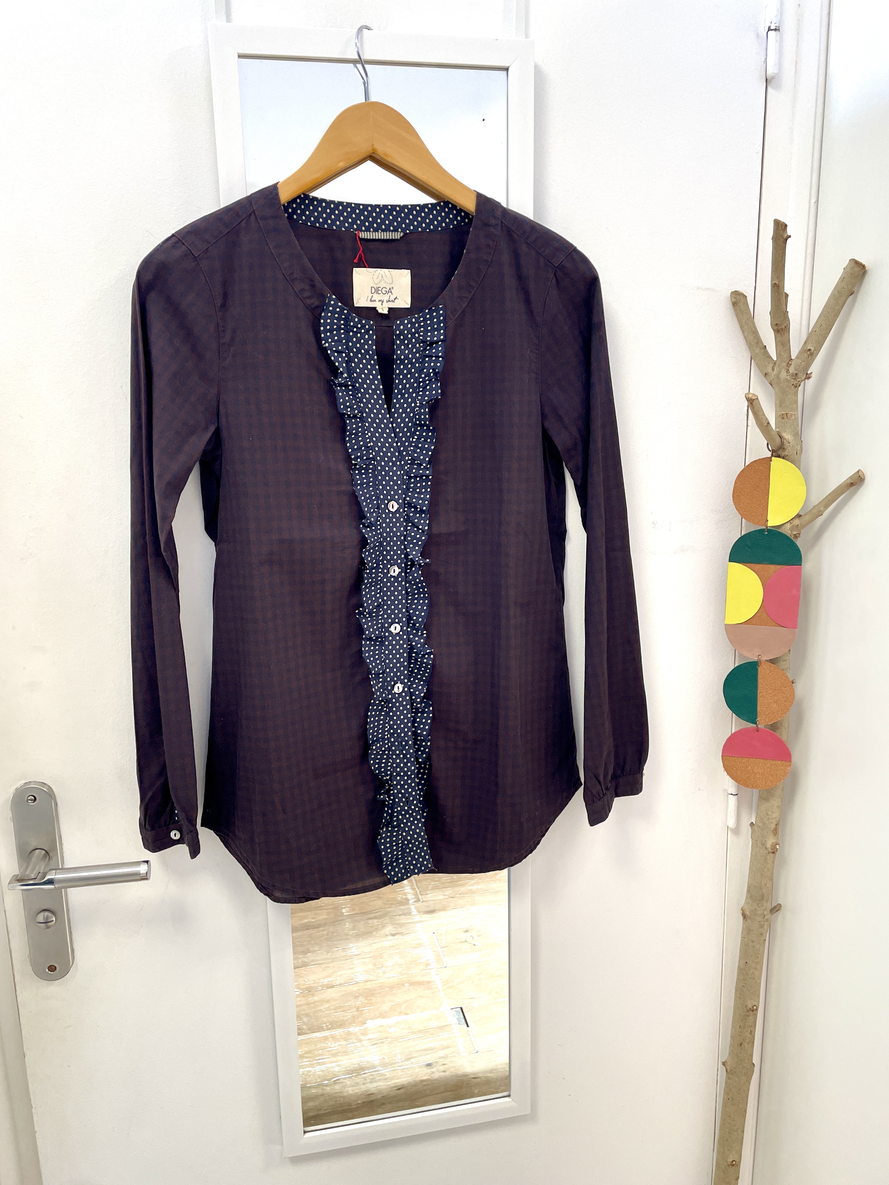blouse, chemise, seconde main, friperie, vêtement d'occasion, mode durable, marque française, nantes, kapsule éphémère, diega