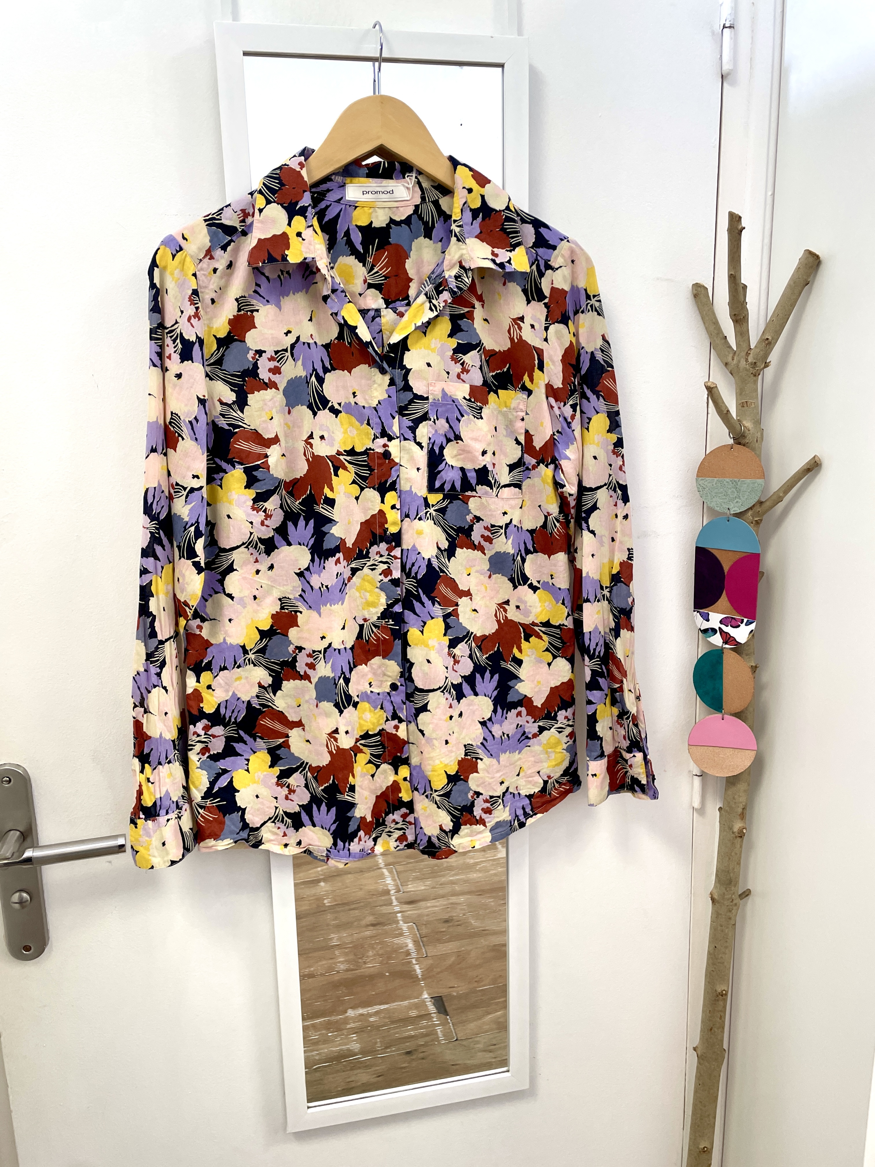 blouse, chemise, marque française, vêtement, prêt à porter, seconde main, friperie, kapsule éphémère, promod