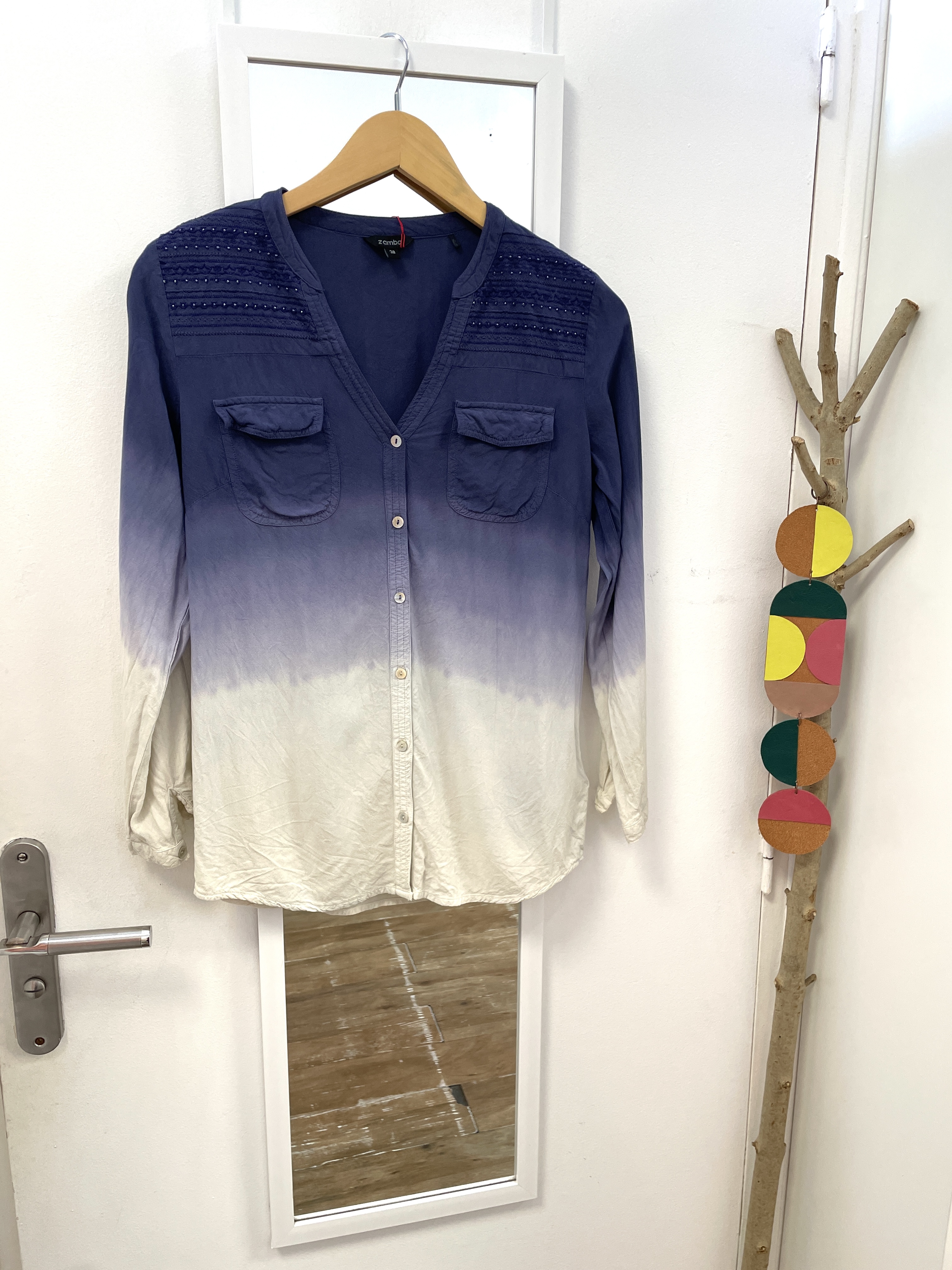 blouse, chemise, marque française, vêtement, prêt à porter, seconde main, friperie, kapsule éphémère, zamba, tye & dye