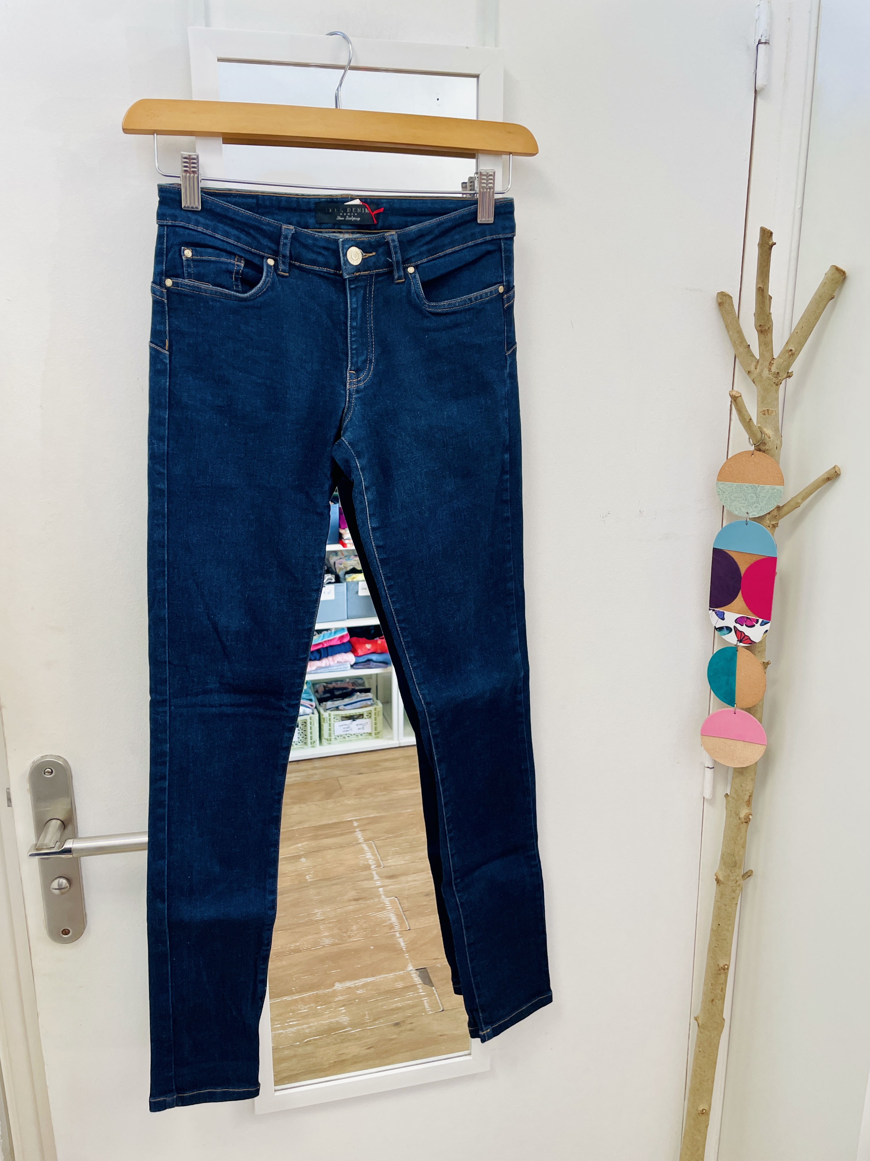 palazzo, pantalon, jean, seconde main, mode durable, friperie, vêtement d'occasion, boutique nantaise, kapsule éphémère, ikks