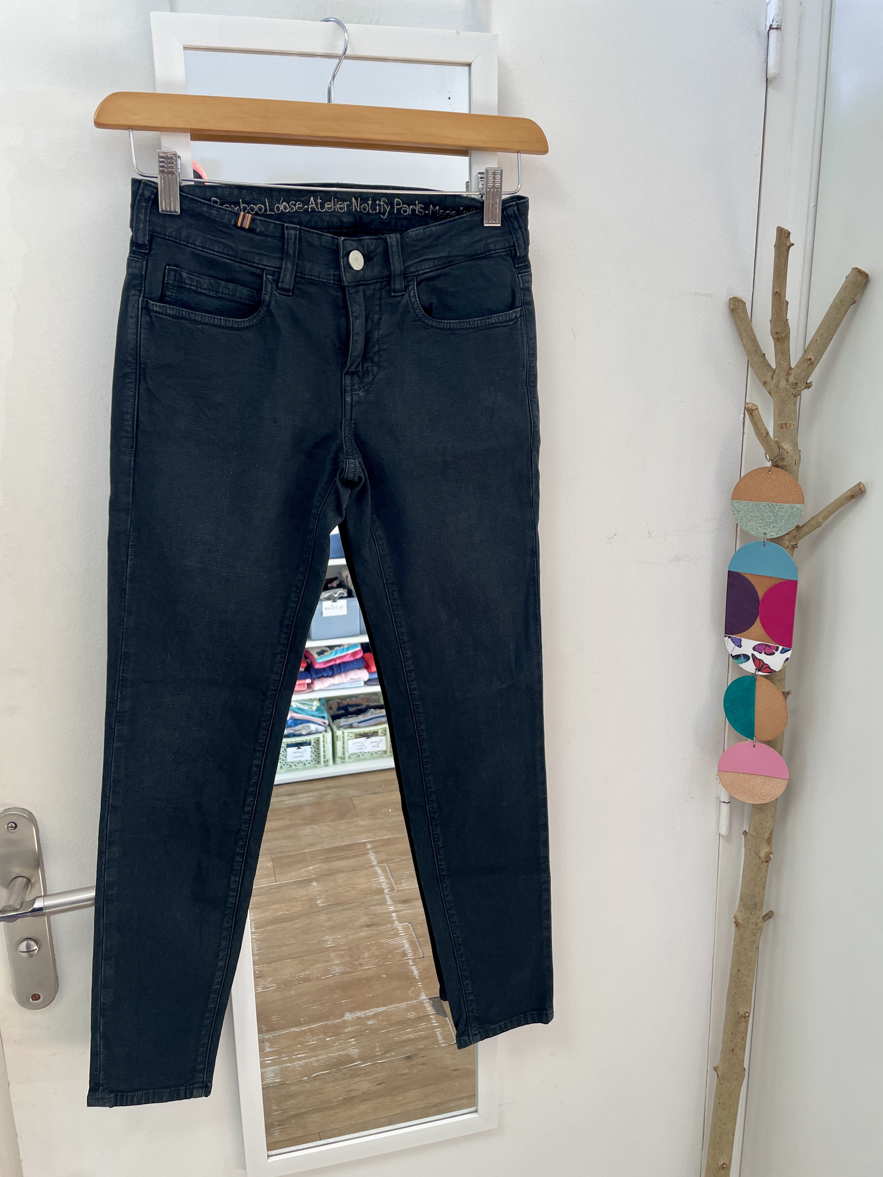 pantalon, coton, friperie, seconde main, vêtements, prêt à porter, mode, boutique nantaise, kapsule éphémère, notify