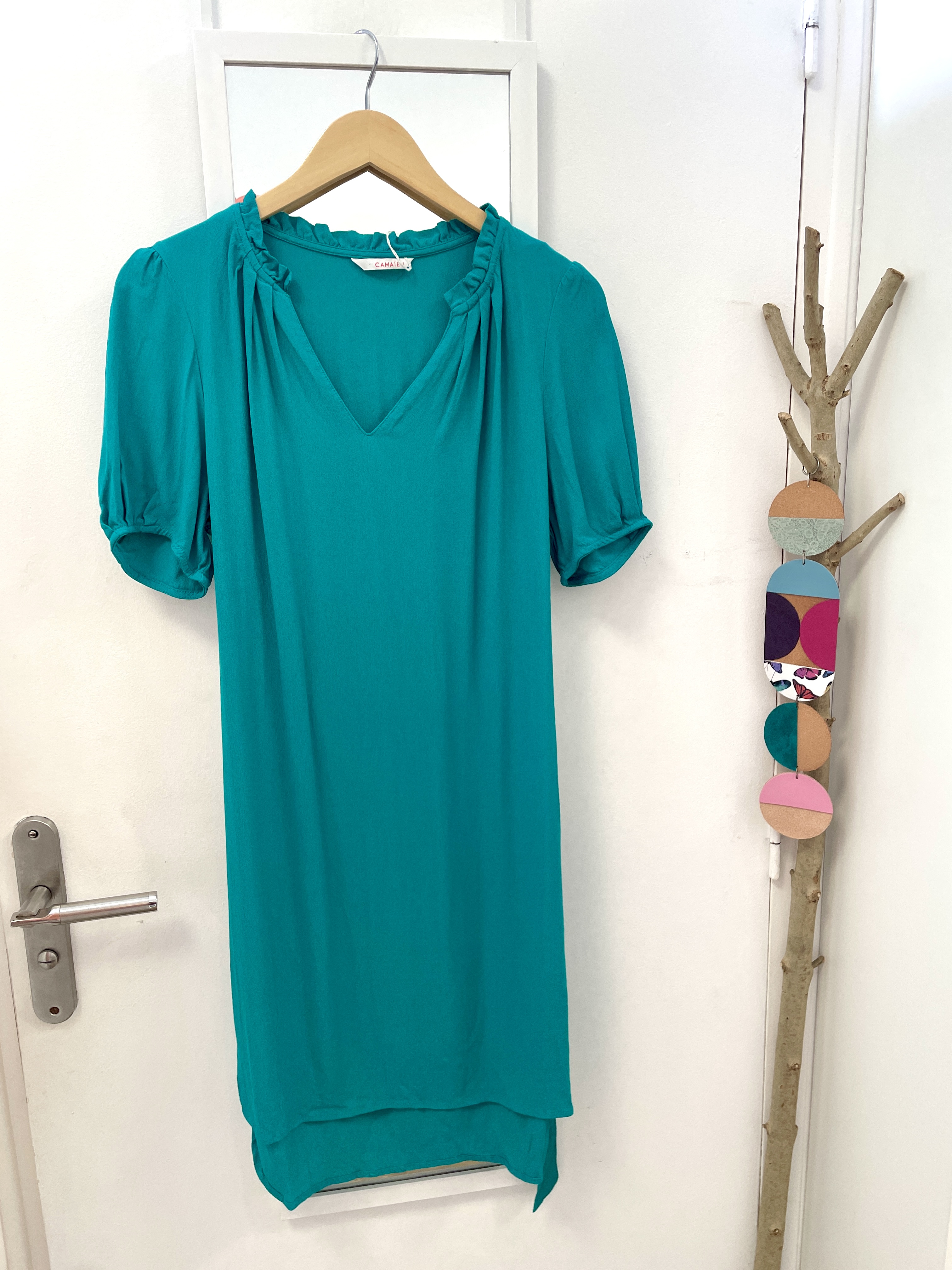 robe longue, friperie, seconde main, vêtement d'occasion, mode durable, prêt à porter, éthique, boutique, nantes, kapsule éphémère, camaïeu
