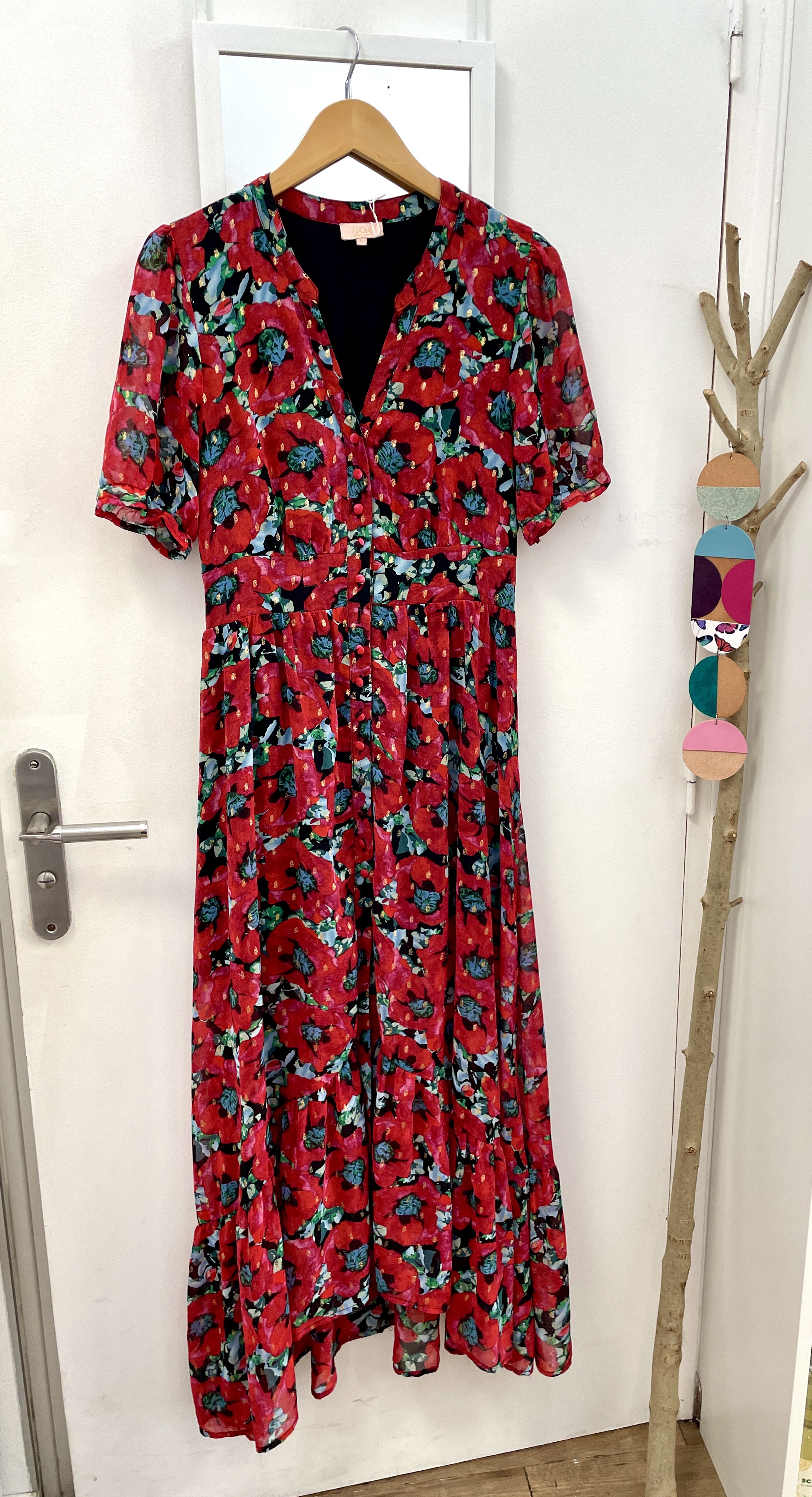 robe longue, friperie, seconde main, vêtement d'occasion, mode durable, prêt à porter, éthique, boutique, nantes, kapsule éphémère, goa