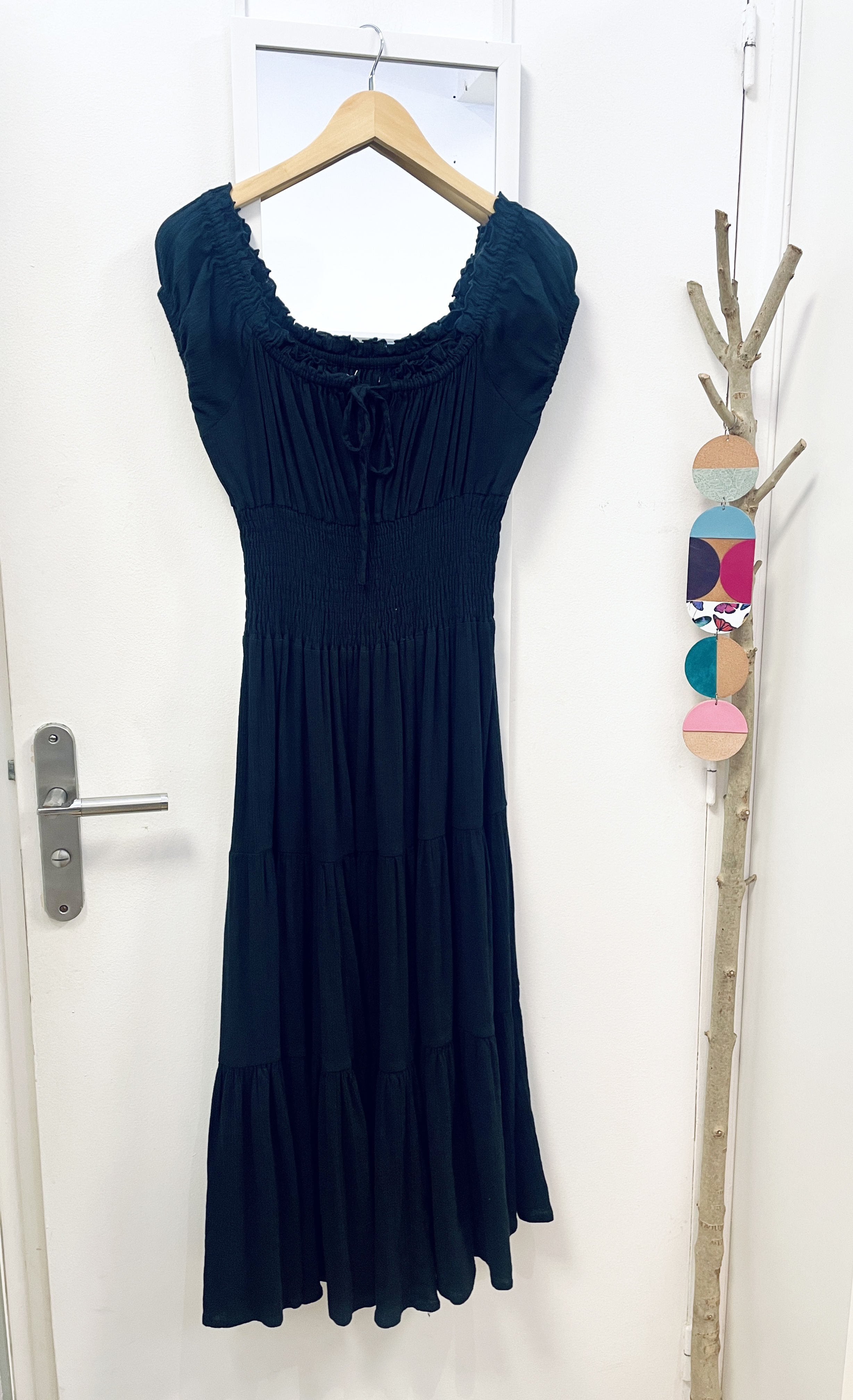 robe longue, friperie, seconde main, vêtement d'occasion, mode durable, prêt à porter, éthique, boutique, nantes, kapsule éphémère, 