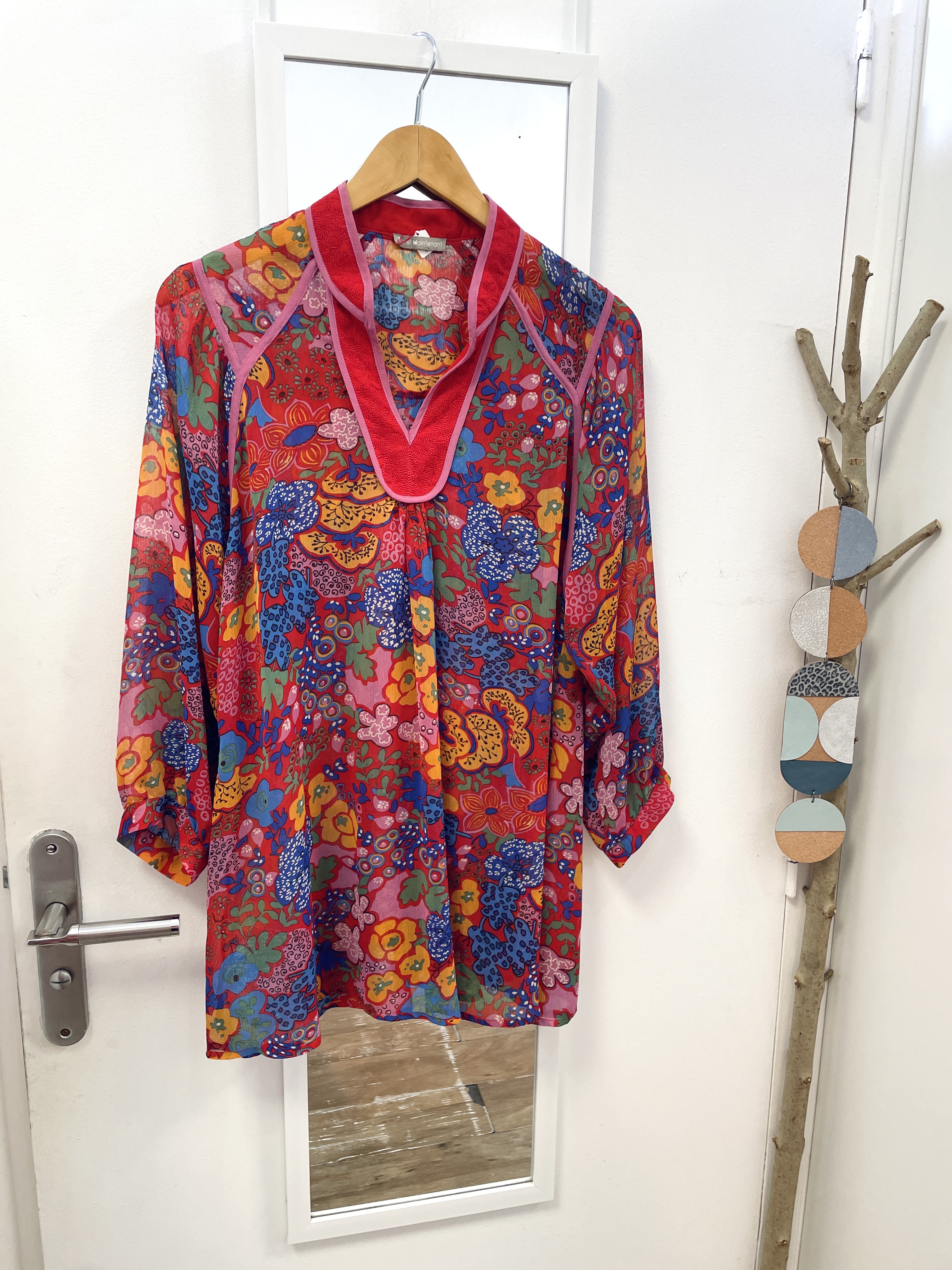 blouse, chemise, seconde main, friperie, vêtement d'occasion, mode durable, marque française, nantes, kapsule éphémère, ici & maintenant