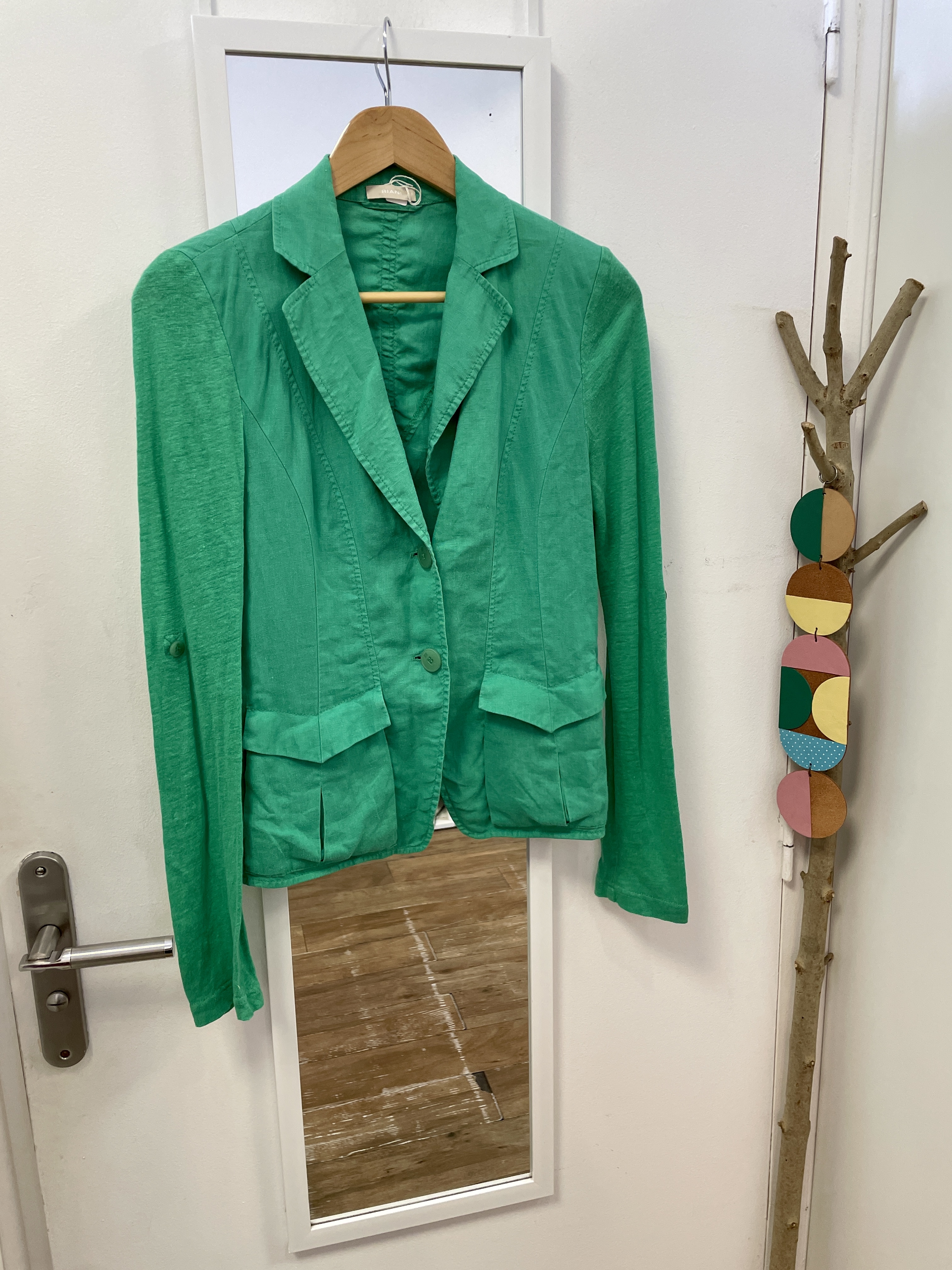 veste, seconde main, friperie, vêtements, prêt à porter, marque française, kapsule ephemere, lin, riani