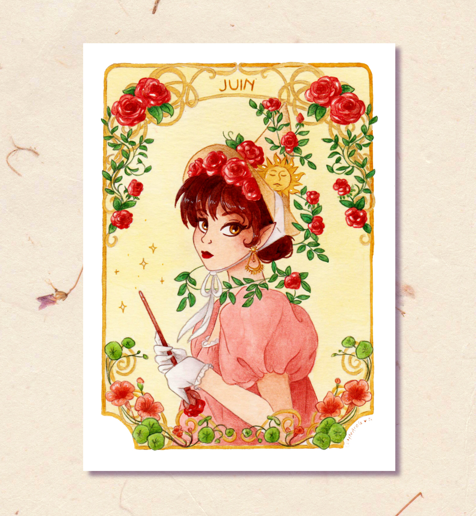 dessin, illustration, création française, déco, sorcière, witch, ésothérique, idée cadeau, boutique cadeau, boutique nantaise, kapsule ephémère