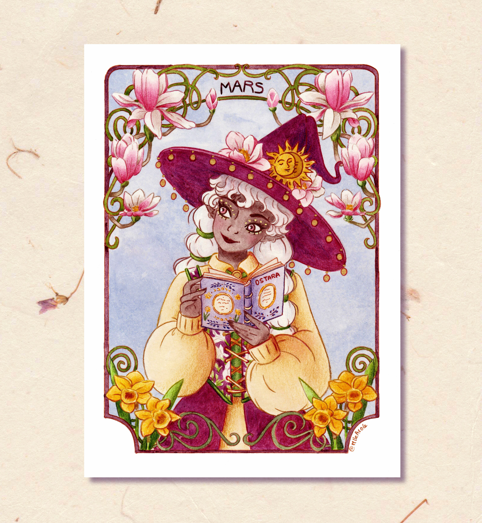 dessin, illustration, création française, déco, sorcière, witch, ésothérique, idée cadeau, boutique cadeau, boutique nantaise, kapsule ephémère