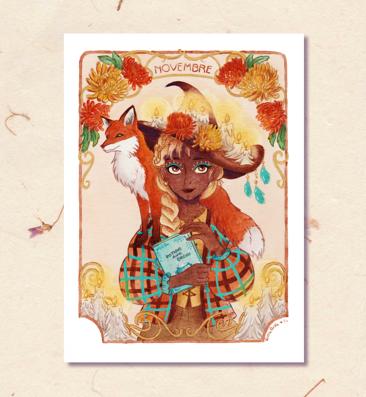 dessin, illustration, création française, déco, sorcière, witch, ésothérique, idée cadeau, boutique cadeau, boutique nantaise, kapsule ephémère