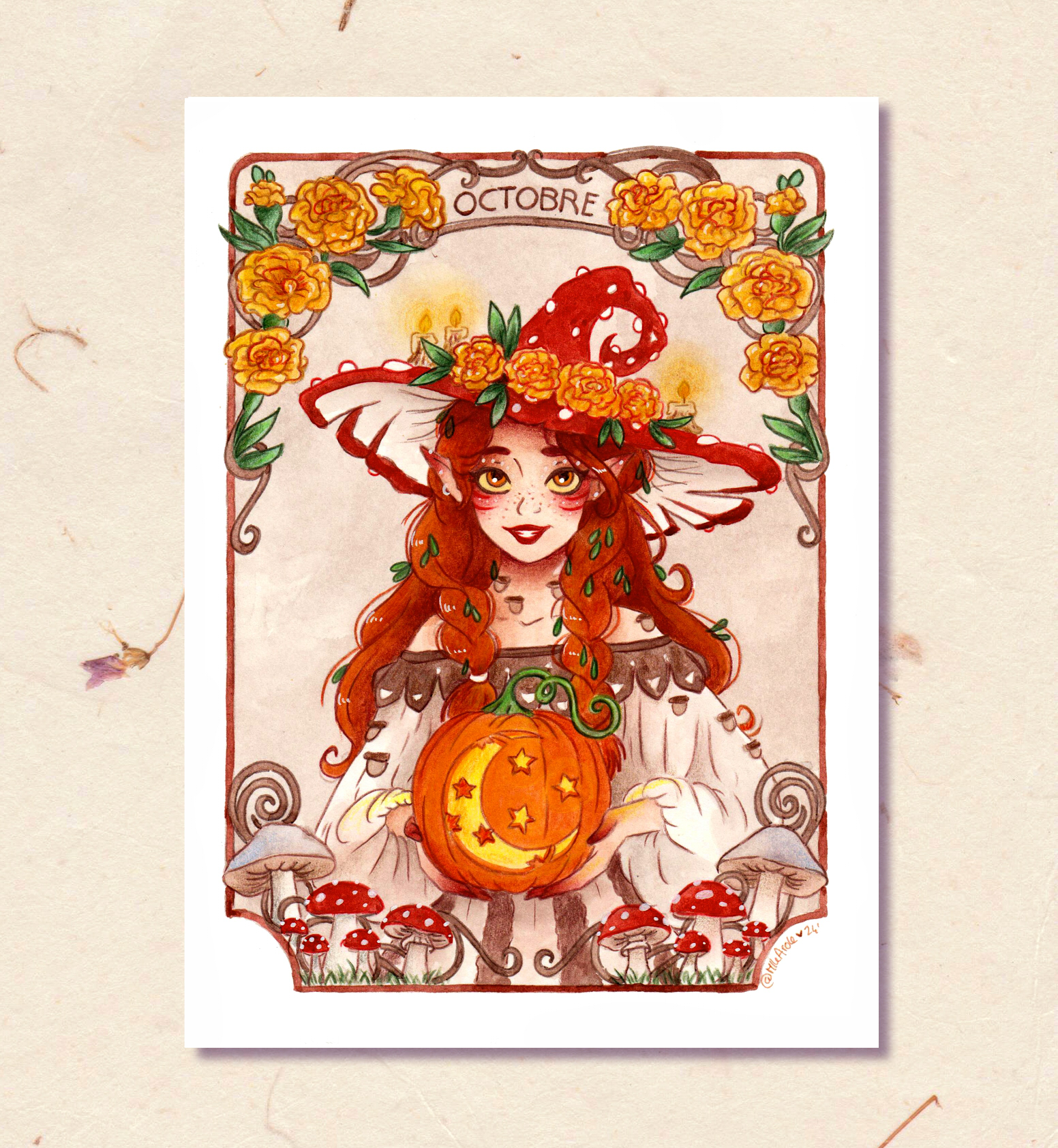 dessin, illustration, création française, déco, sorcière, witch, ésothérique, idée cadeau, boutique cadeau, boutique nantaise, kapsule ephémère