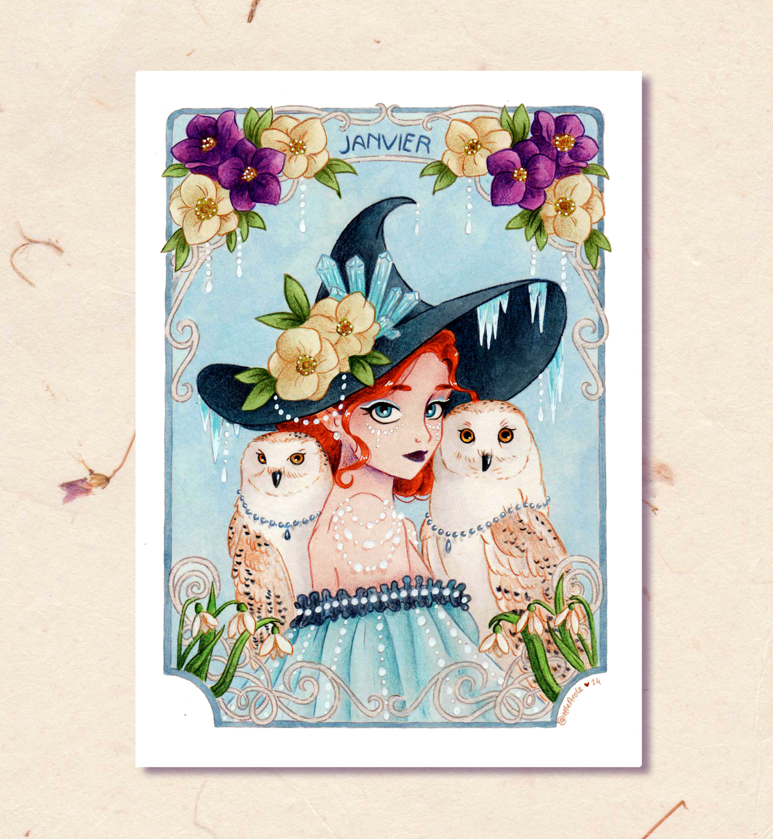 dessin, illustration, création française, déco, sorcière, witch, ésothérique, idée cadeau, boutique cadeau, boutique nantaise, kapsule ephémère