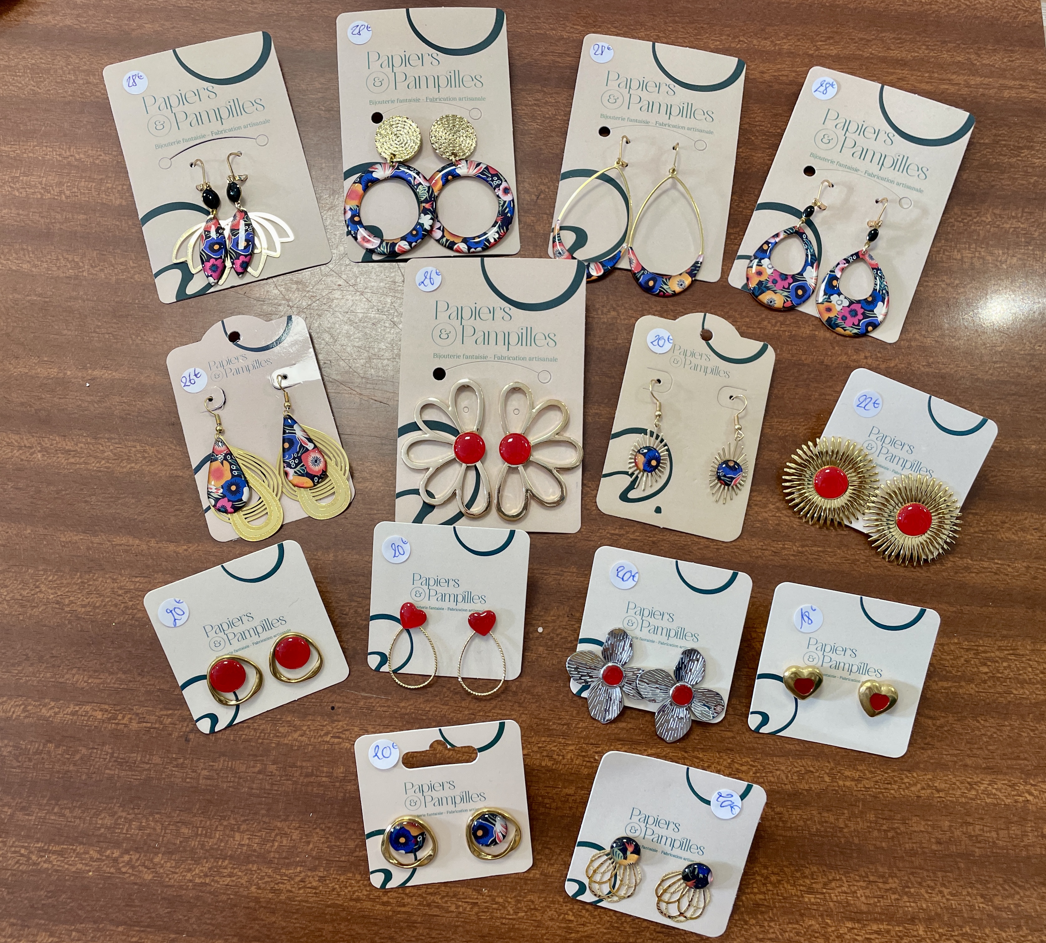 boucles d'oreilles, bijoux, papier, résine, fait main, modèle unique, édition limitée, créatrice française, made in france, idée cadeau, boutique de créateurs, boutique nantaise, kapsule Ephémère