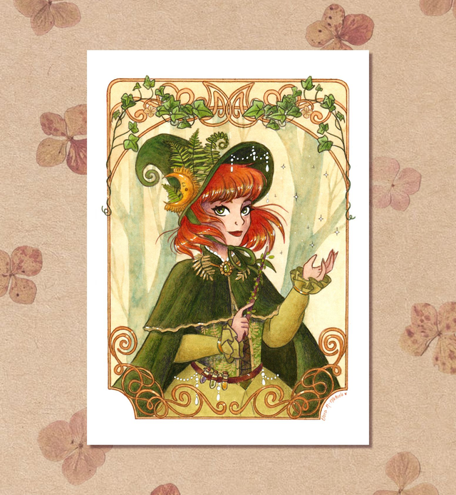 dessin, illustration, création française, déco, sorcière, witch, ésothérique, idée cadeau, boutique cadeau, boutique nantaise, kapsule ephémère