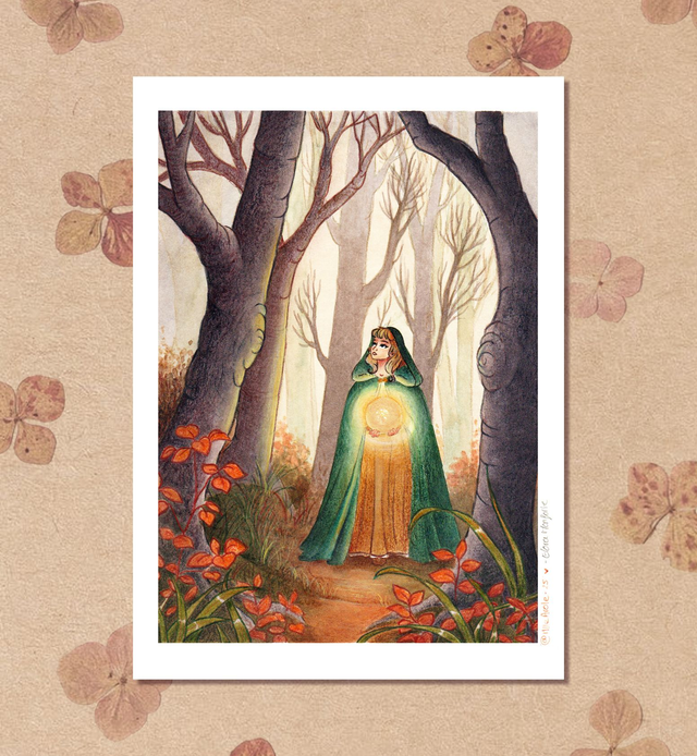 dessin, illustration, création française, déco, sorcière, witch, ésothérique, idée cadeau, boutique cadeau, boutique nantaise, kapsule ephémère