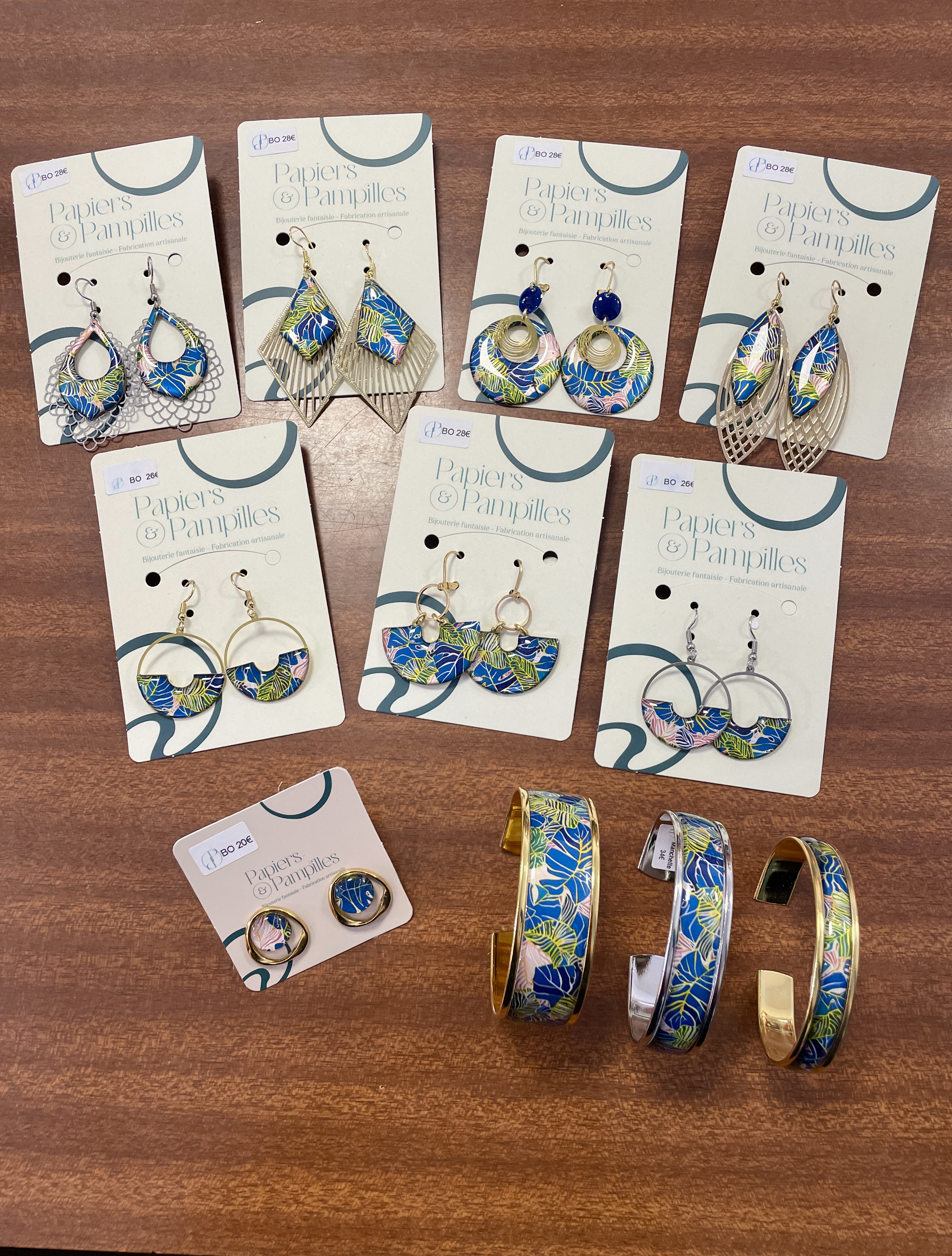 boucles d'oreilles, bijoux, papier, résine, fait main, modèle unique, édition limitée, créatrice française, made in france, idée cadeau, boutique de créateurs, boutique nantaise, kapsule Ephémère